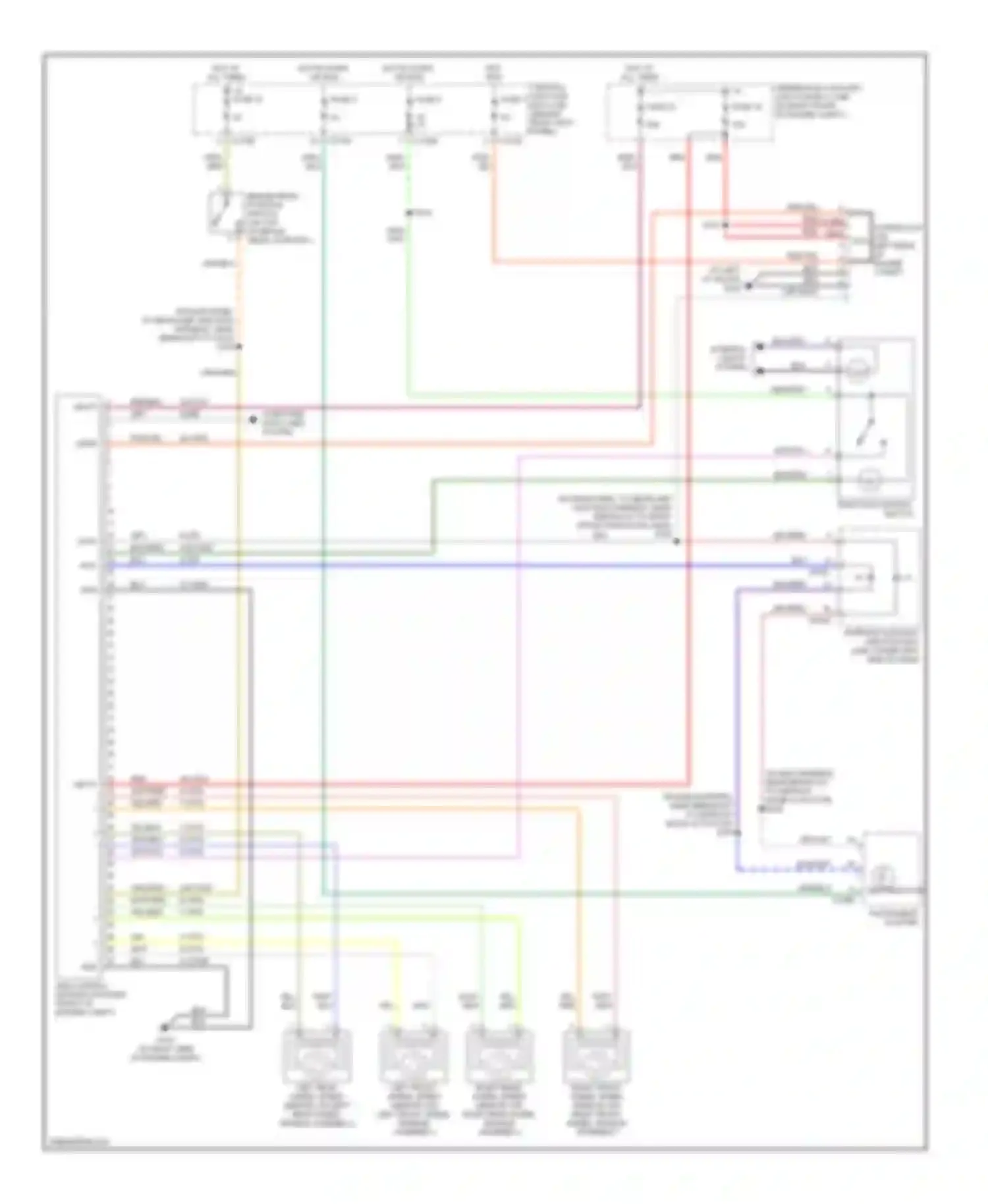 Wiring diagram fuse 4 for Ford Thunderbird XI (2000-2005) (1 of 9)