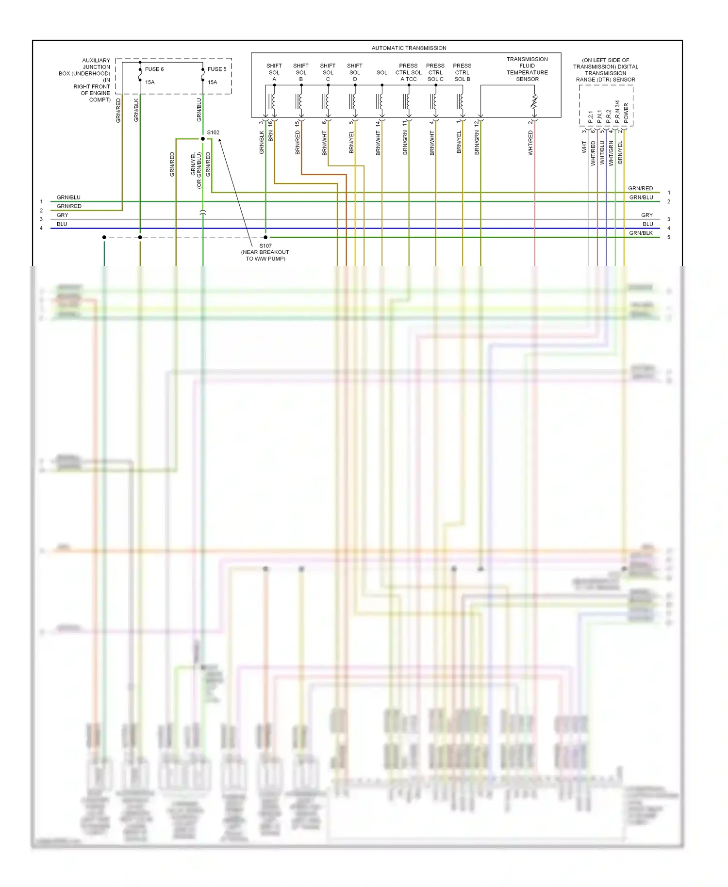 Ford Thunderbird XI (2000-2005) fuse 5 wiring diagram  (8 of 8)