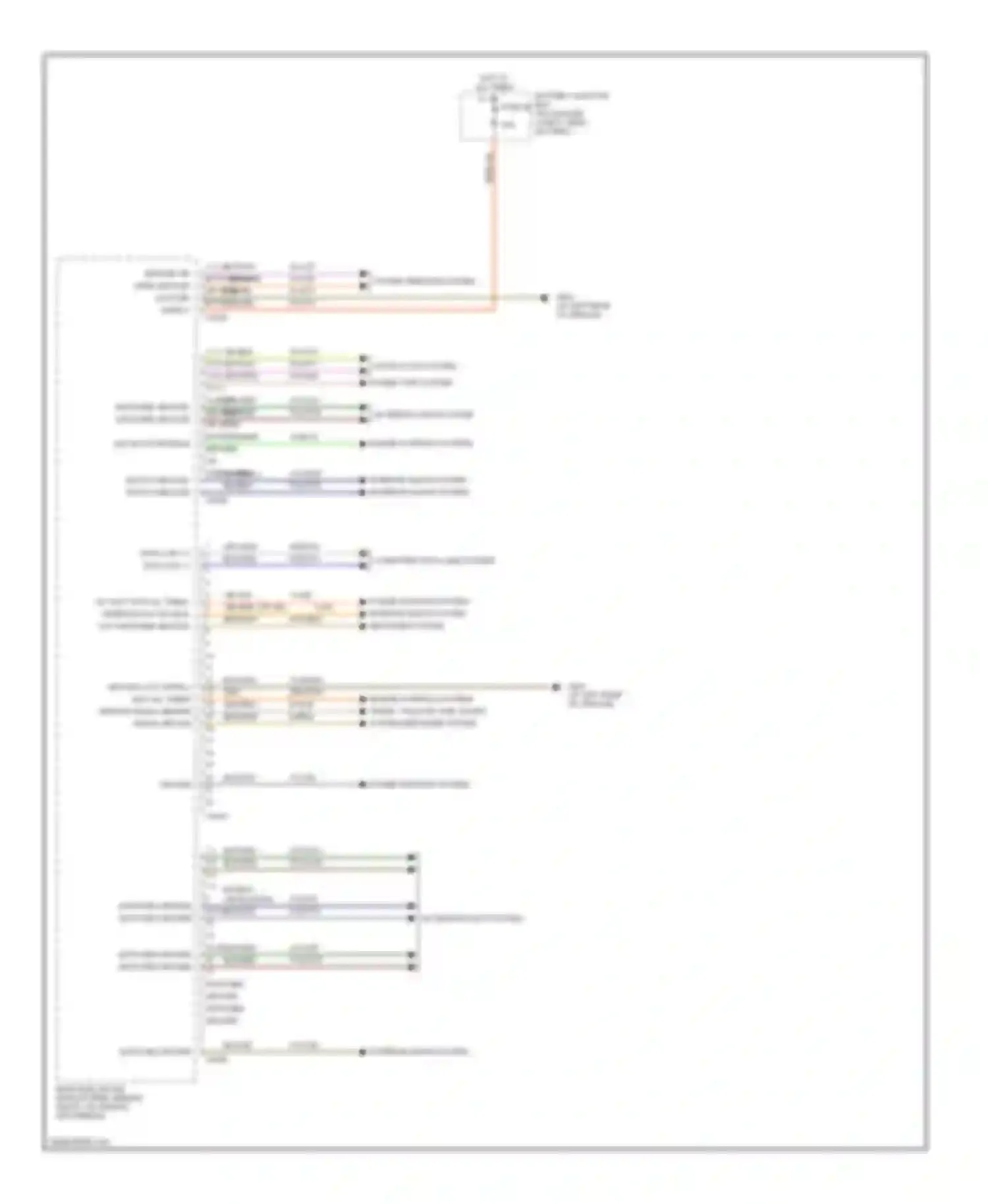 Wiring diagram power windows system for Ford Thunderbird XI (2000-2005)