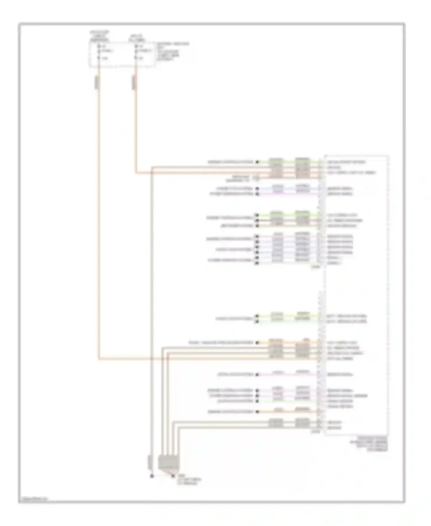 Wiring diagram power windows system for Ford Thunderbird XI (2000-2005)