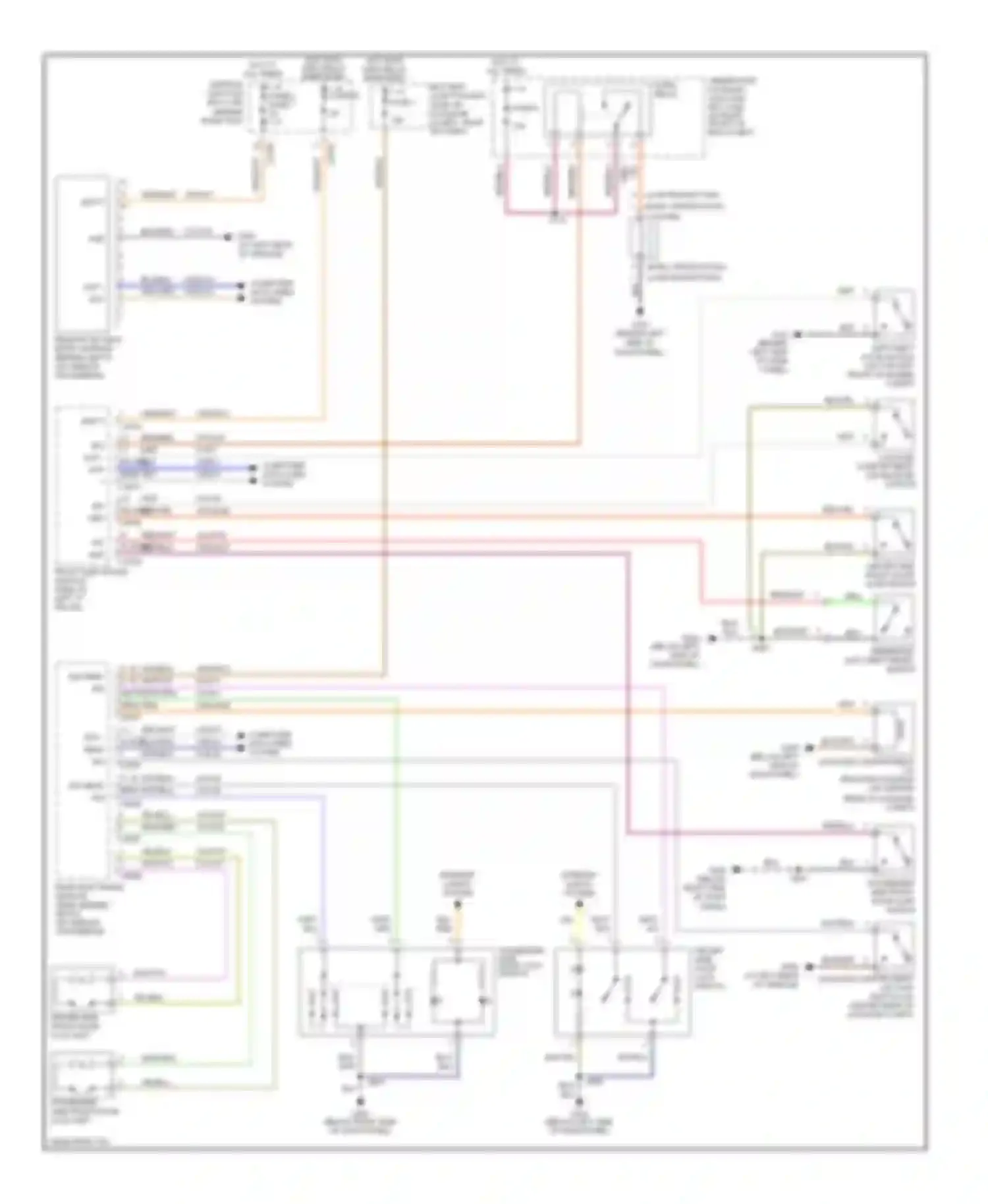 Wiring diagram scp - scp + for Ford Thunderbird XI (2000-2005)