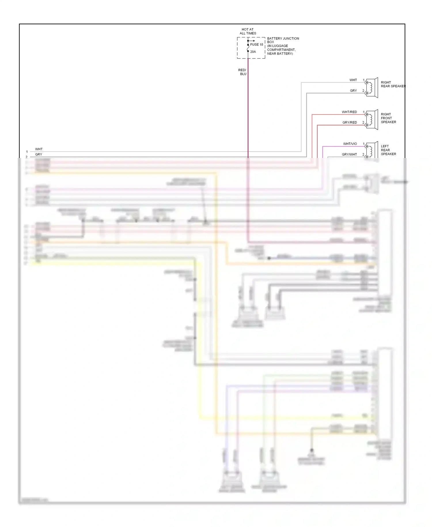 Ford Thunderbird XI (2000-2005) (near breakout wiring diagram  (5 of 8)
