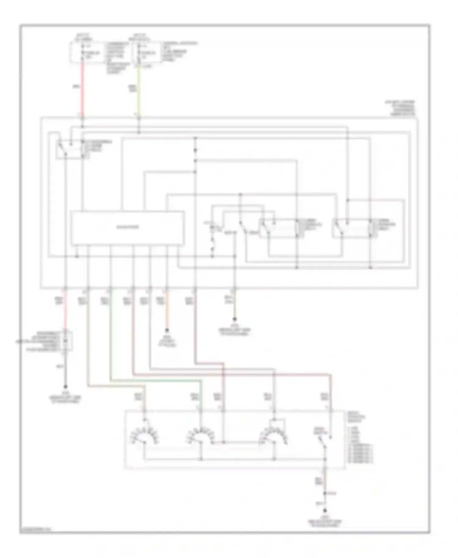 Wiring diagram run for Ford Thunderbird XI (2000-2005)
