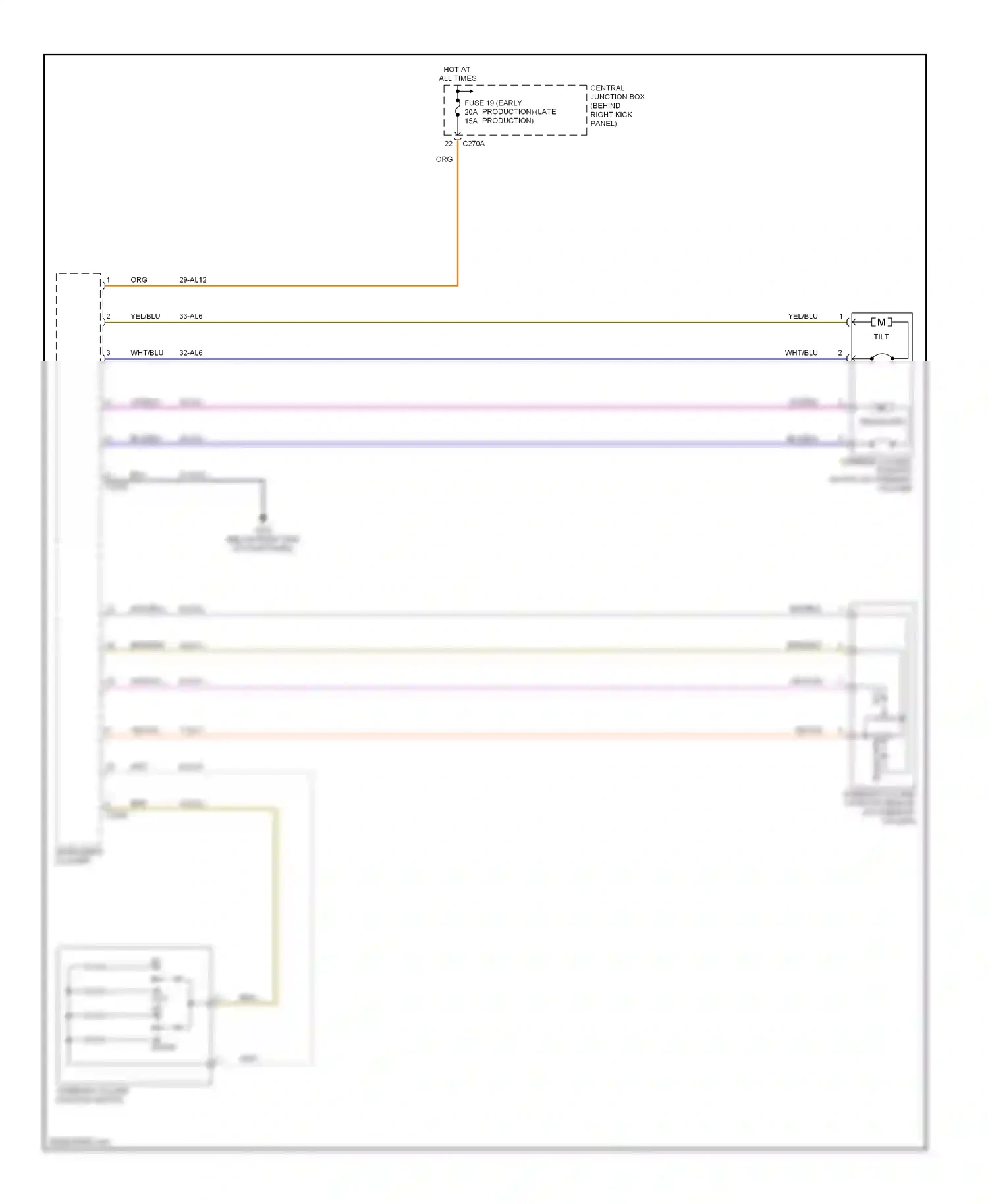 Ford Thunderbird XI (2000-2005) vio/blk wiring diagram  (2 of 2)