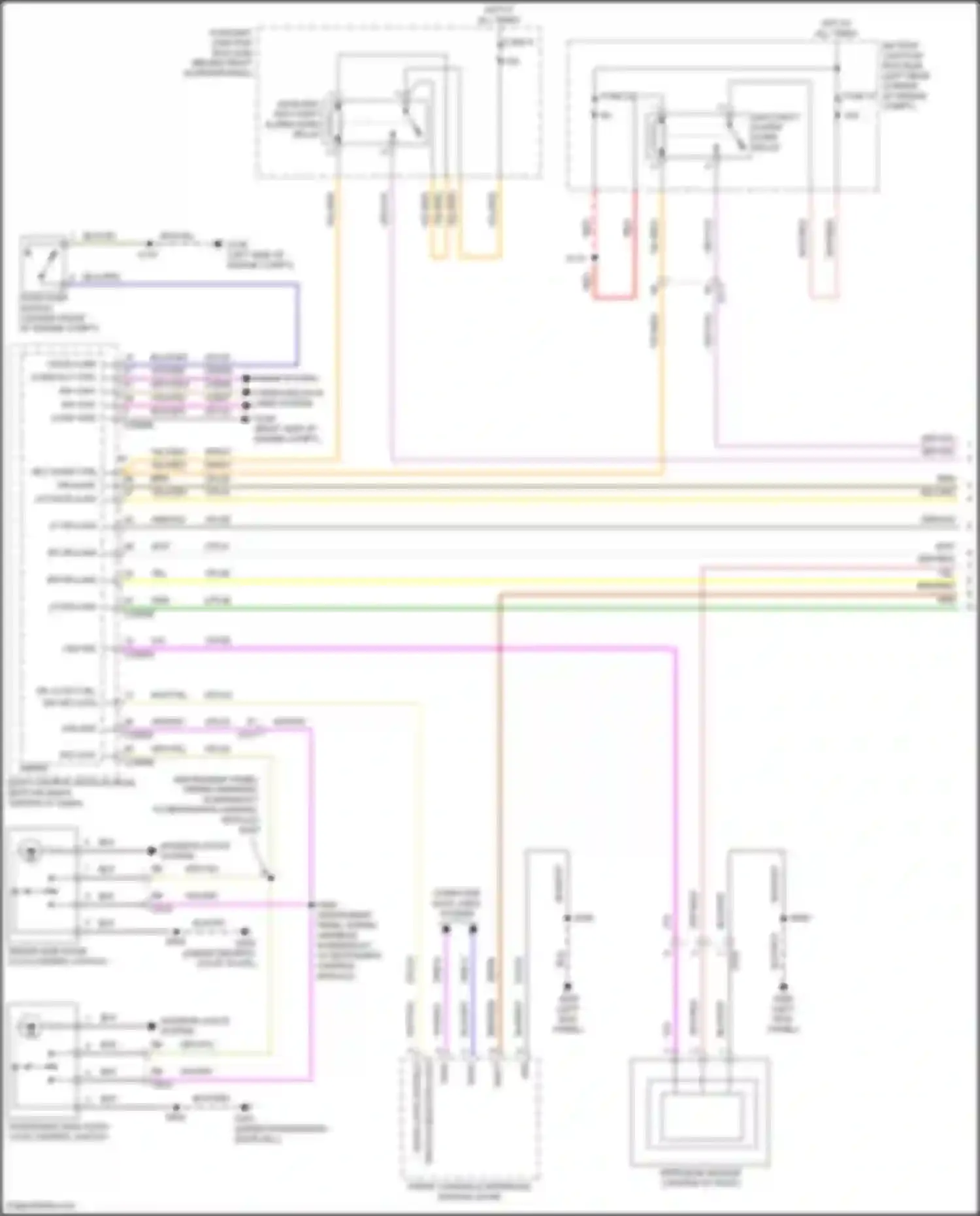 Tourneo Connect Ford II (2013-2018): Forced entry circuit, w/ door module (1 of 3)
