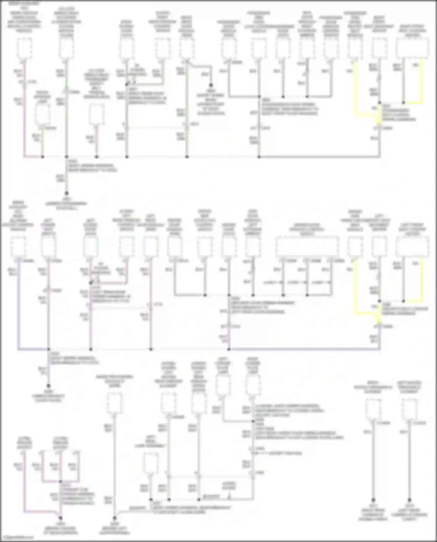 Tourneo Connect Ford II (2013-2018): Ground distribution circuit (2 of 4)