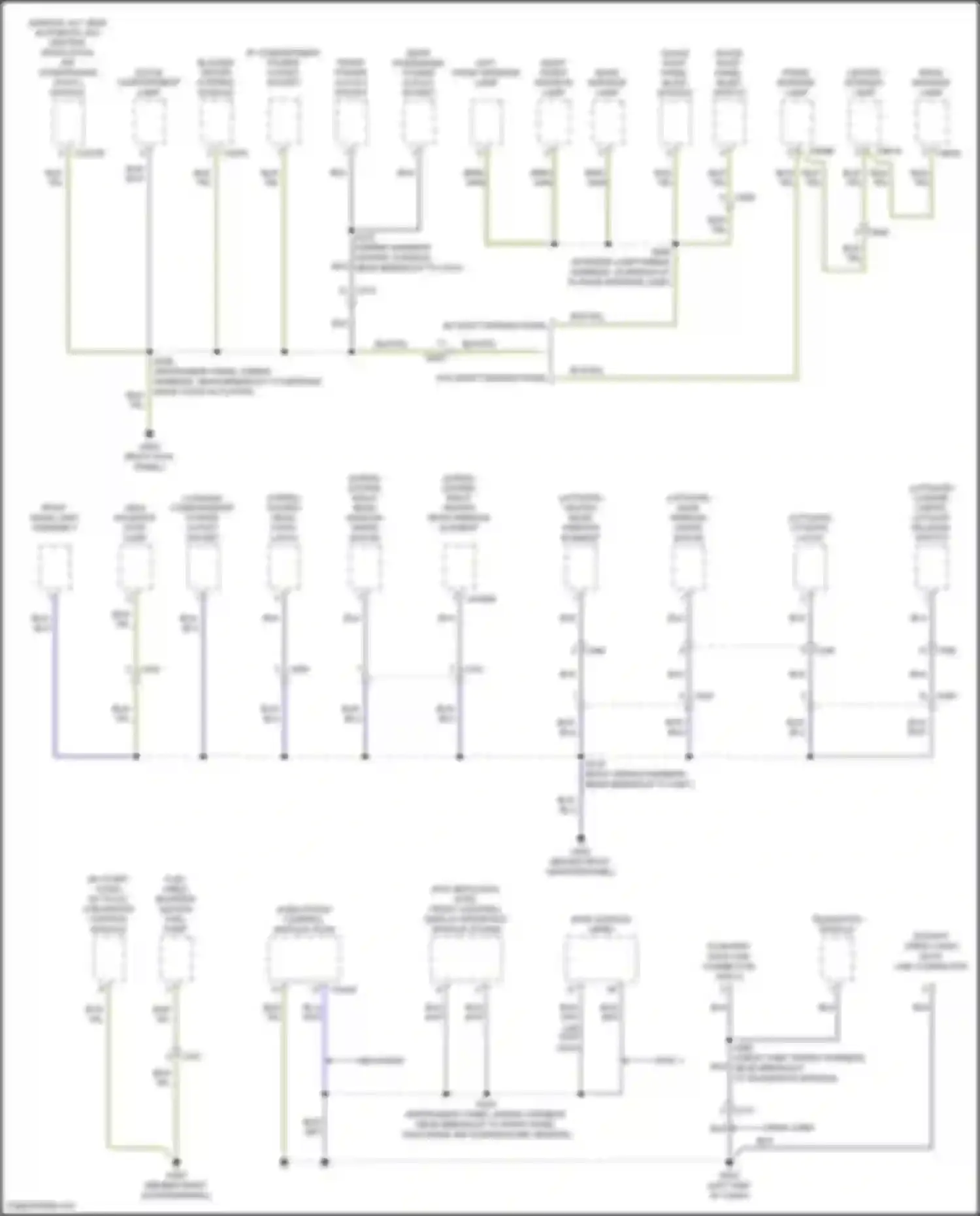 Tourneo Connect Ford II (2013-2018): Ground distribution circuit (3 of 4)