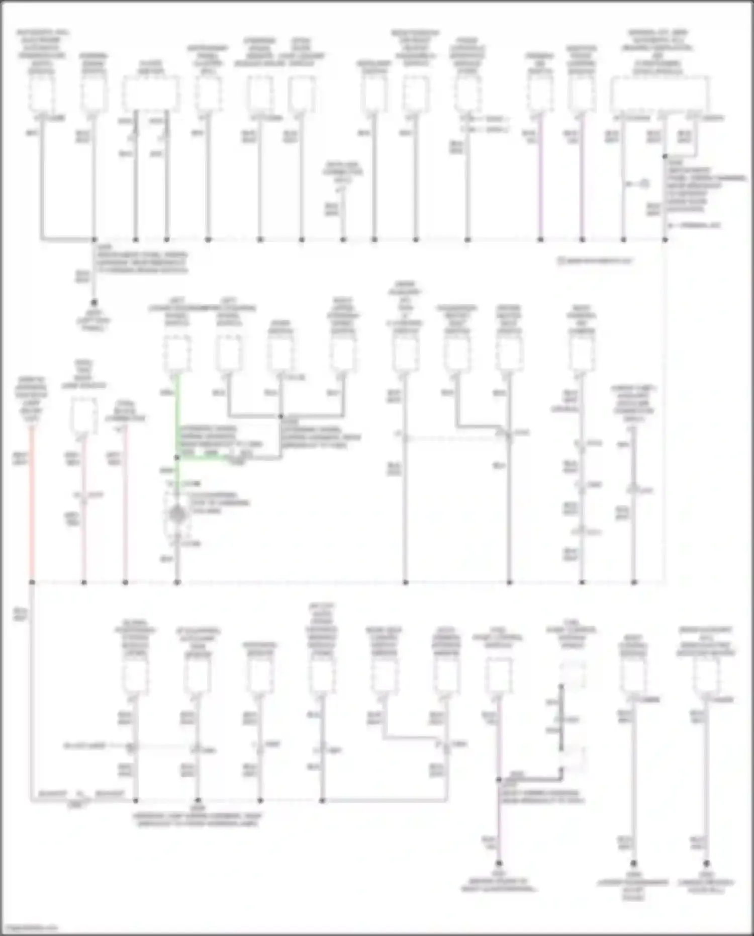 Tourneo Connect Ford II (2013-2018): Ground distribution circuit (4 of 4)
