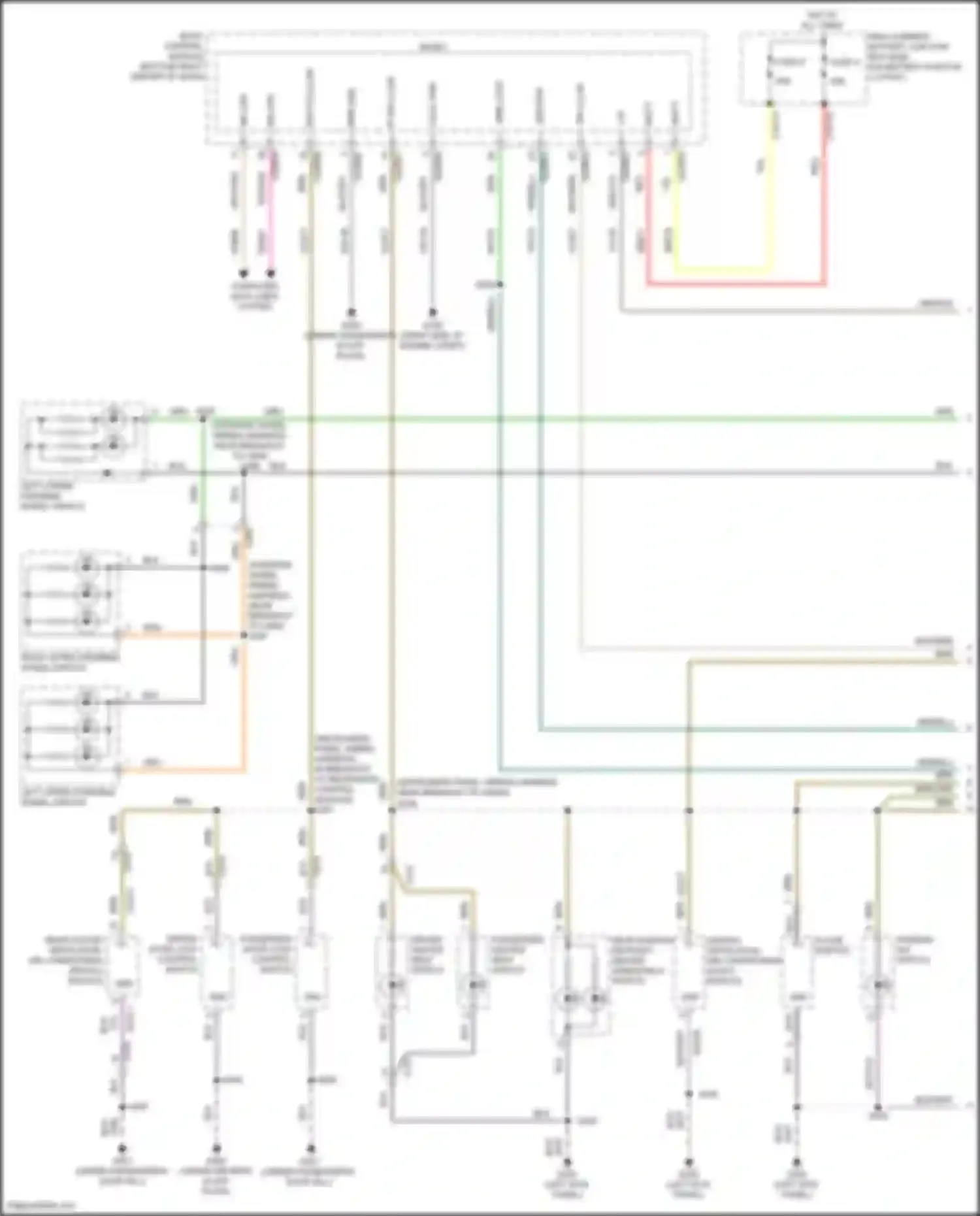 Tourneo Connect Ford II (2013-2018): Instrument illumination circuit (1 of 2)