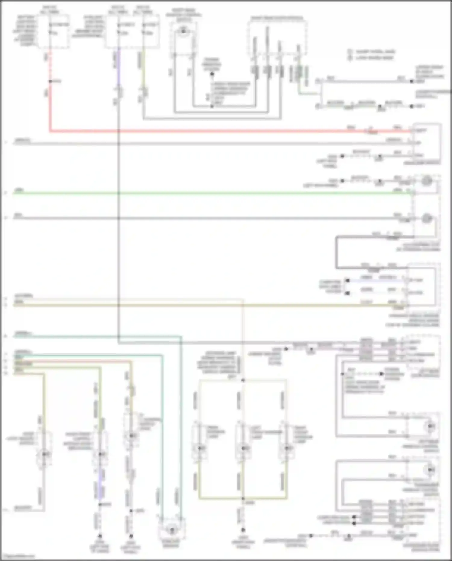 Tourneo Connect Ford II (2013-2018): Instrument illumination circuit (2 of 2)