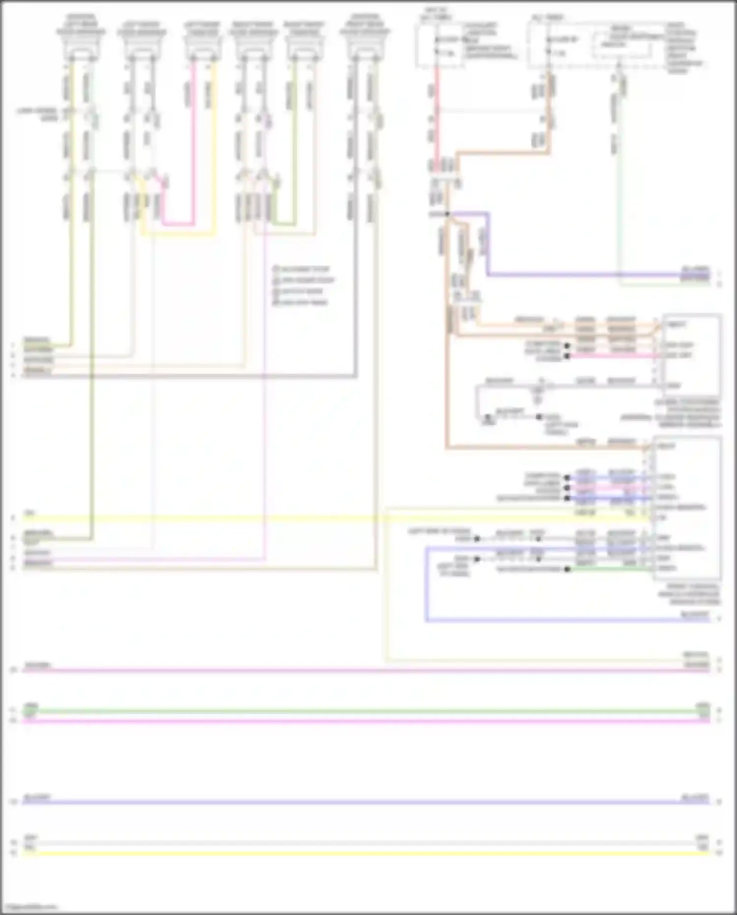 Tourneo Connect Ford II (2013-2018): Navigation circuit, w/ sync gen 1 (2 of 3)