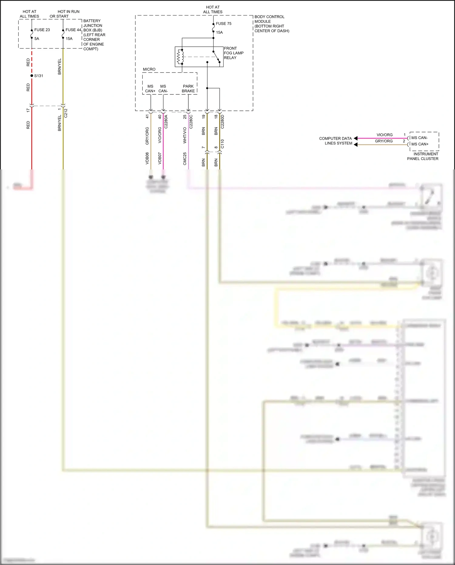Ford Tourneo Connect II (2013-2018) computer data lines system wiring diagram  (3 of 77)