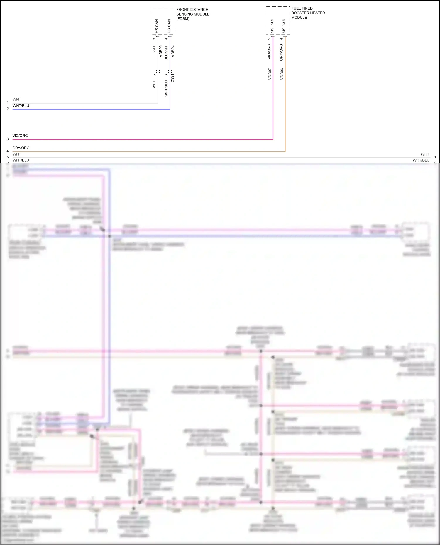 Ford Tourneo Connect II (2013-2018) image processing module (ipmb) wiring diagram  (1 of 1)