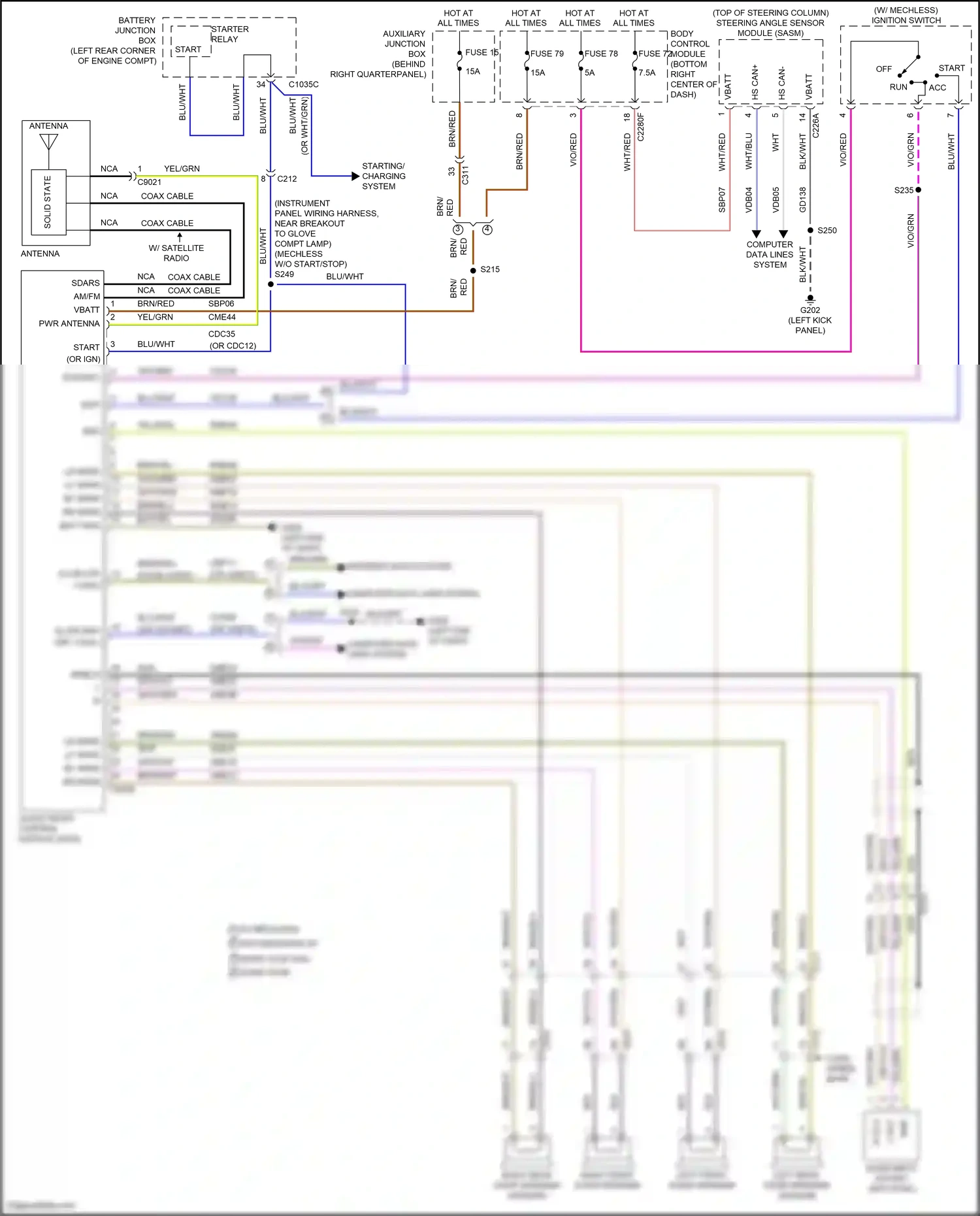 Ford Tourneo Connect II (2013-2018) solid state wiring diagram  (1 of 5)