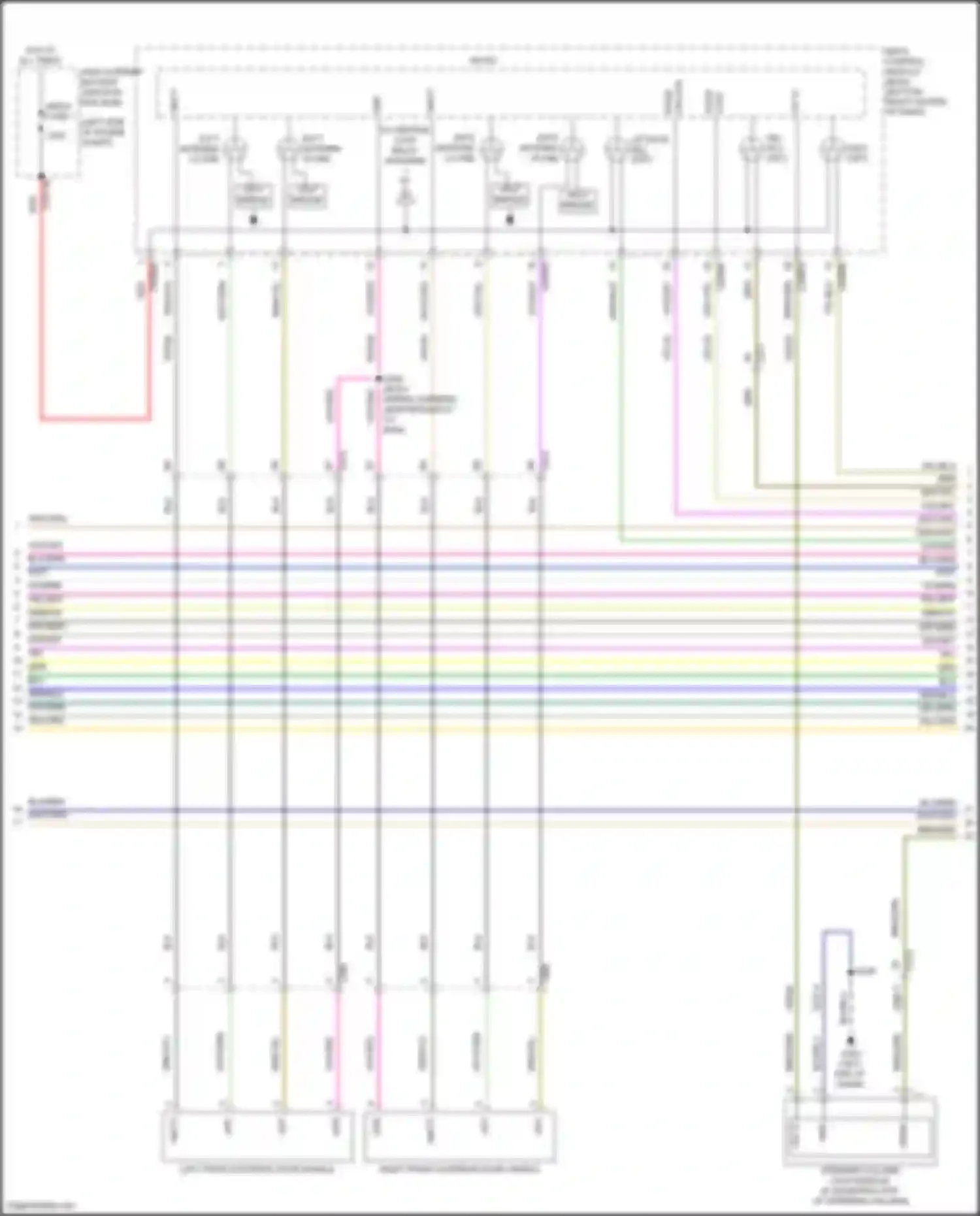 Transit Connect Ford II facelift (2018-2024): Forced entry circuit, w/o door module (2 of 5)
