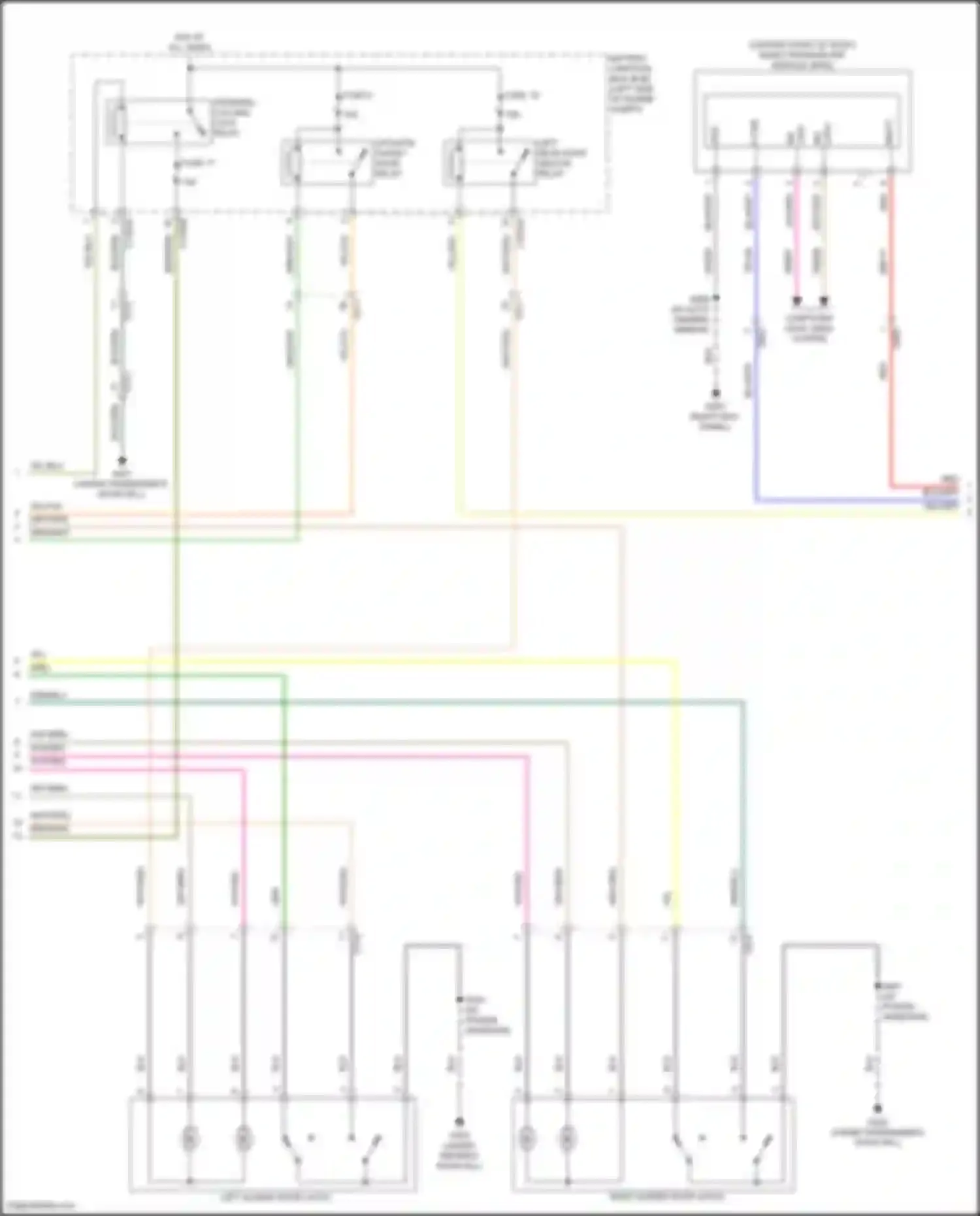Transit Connect Ford II facelift (2018-2024): Forced entry circuit, w/o door module (4 of 5)