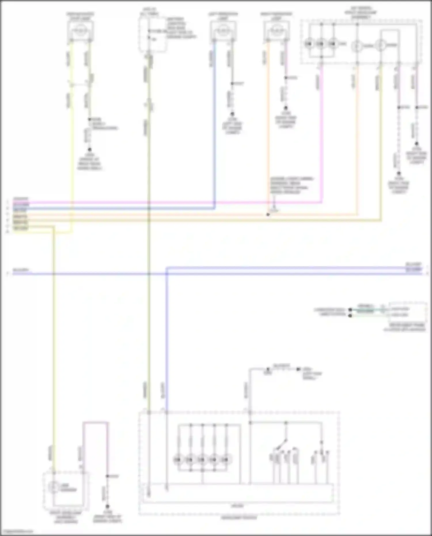 Transit Connect Ford II facelift (2018-2024): Exterior lamps circuit (2 of 3)
