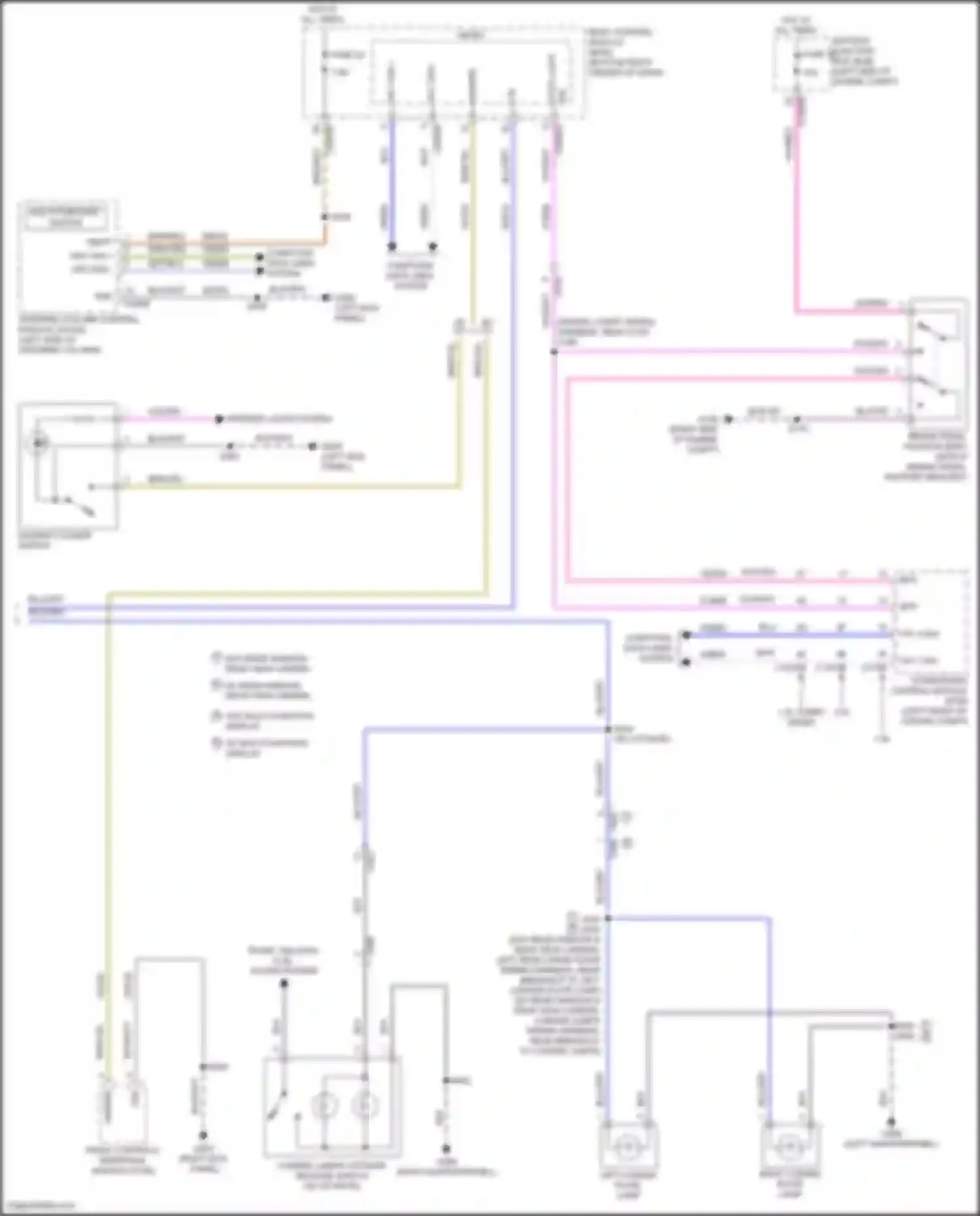 Transit Connect Ford II facelift (2018-2024): Exterior lamps circuit (3 of 3)