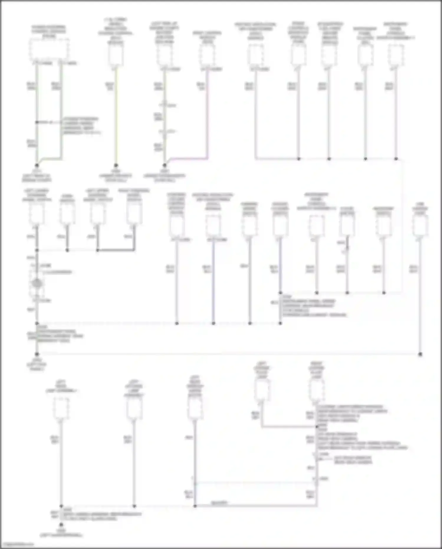 Transit Connect Ford II facelift (2018-2024): Ground distribution circuit (3 of 6)