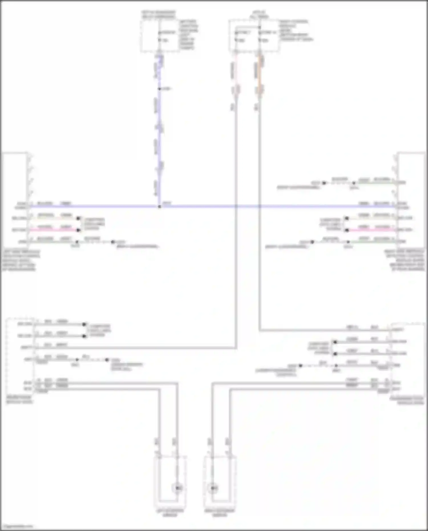 Transit Connect Ford II facelift (2018-2024): Blind spot information system circuit