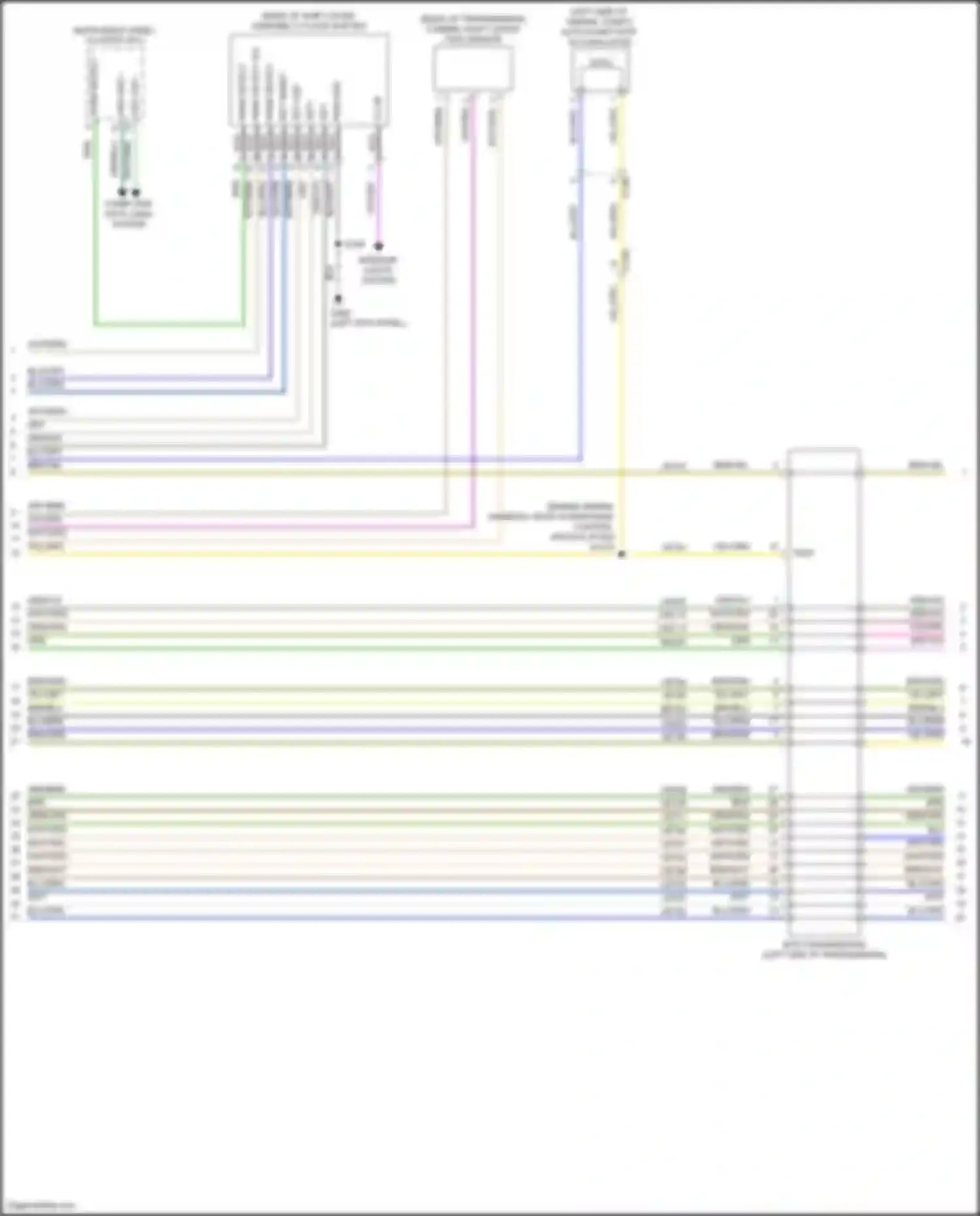 Transit Connect Ford II facelift (2018-2024): 2.0l, transmission circuit (2 of 3)