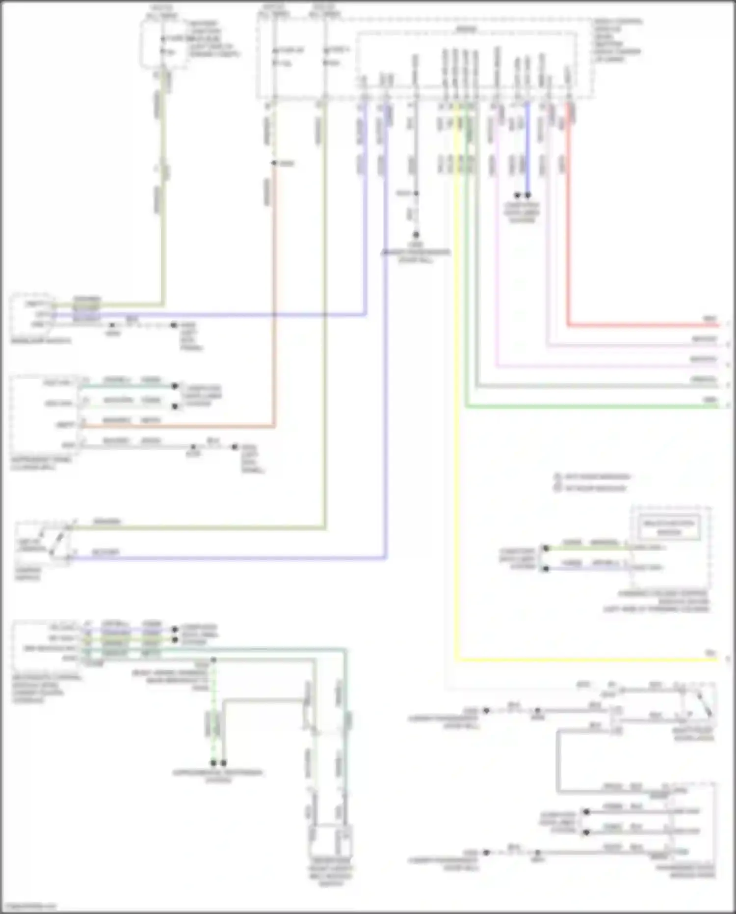 Transit Connect Ford II facelift (2018-2024): Chime circuit (1 of 2)