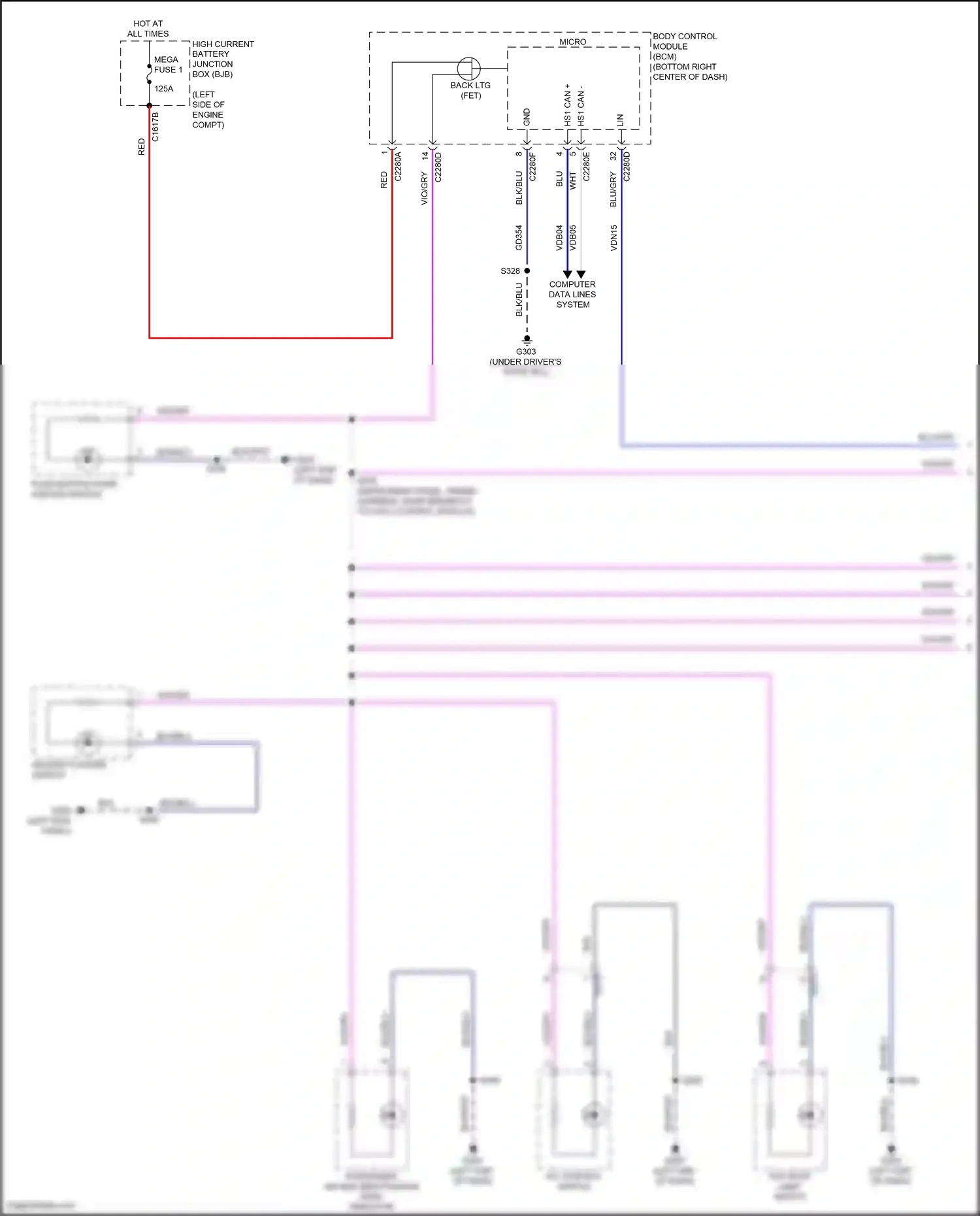 Ford Transit Connect II facelift (2018-2024) computer data lines system wiring diagram  (58 of 87)