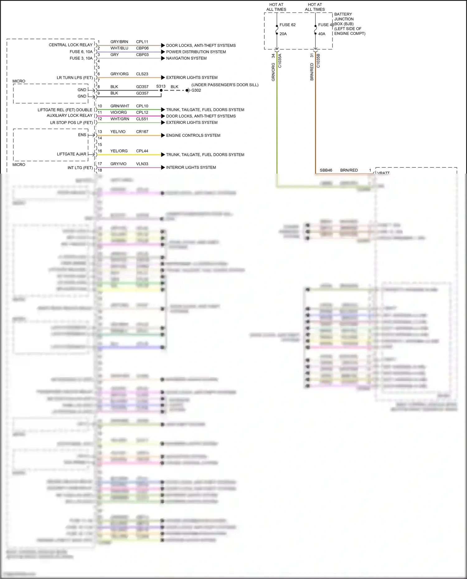 Ford Transit Connect II facelift (2018-2024) engine controls system wiring diagram  (4 of 13)