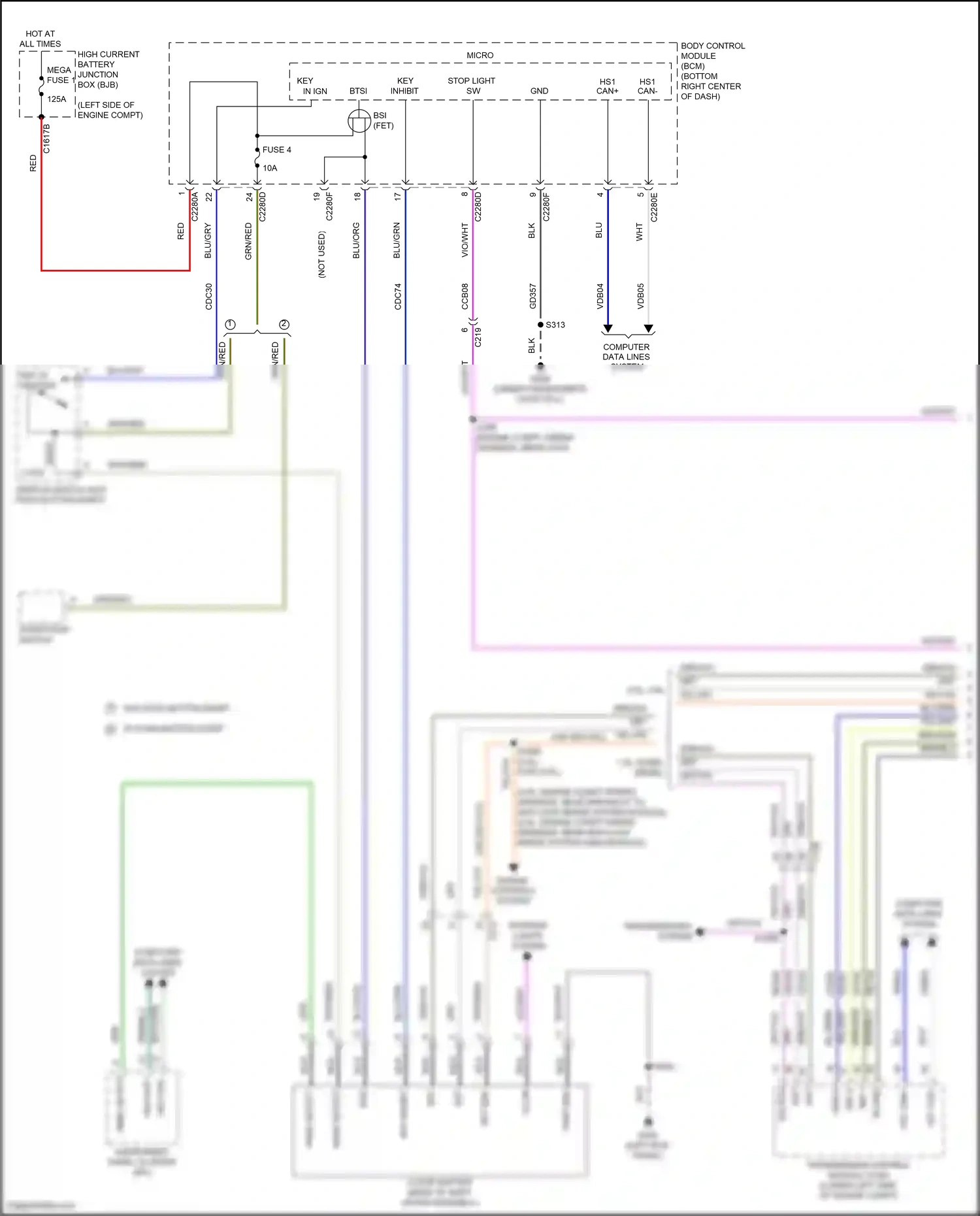 Ford Transit Connect II facelift (2018-2024) engine controls system wiring diagram  (10 of 13)
