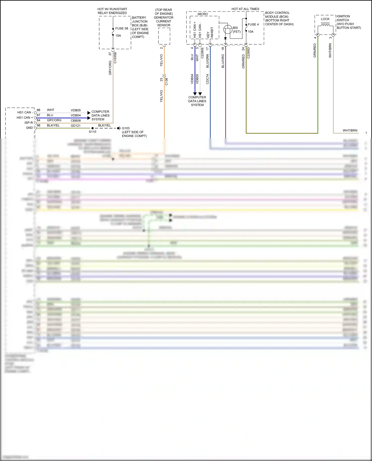 Ford Transit Connect II facelift (2018-2024) generator current sensor wiring diagram  (1 of 7)