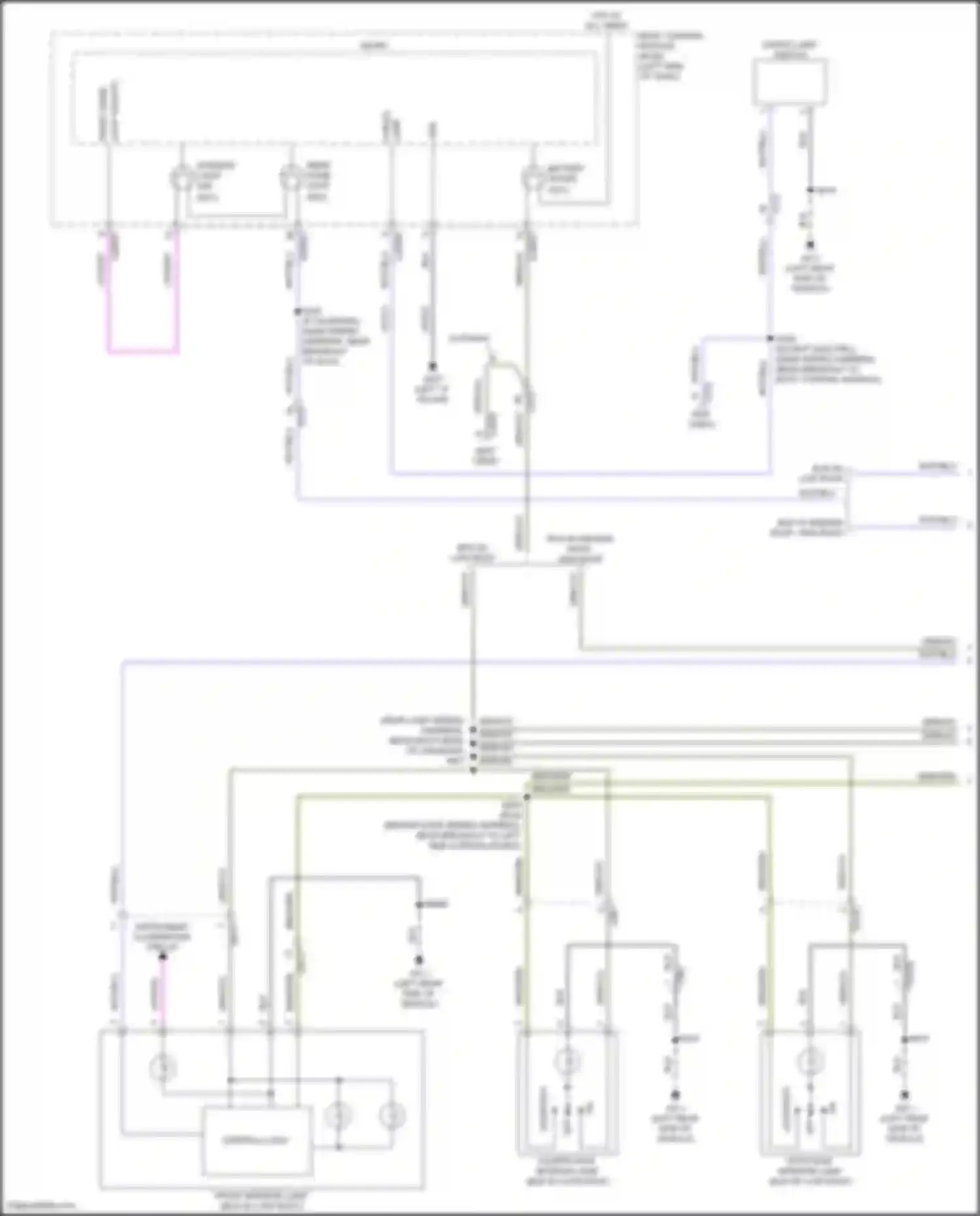 Transit Ford T8 (2023-2024): Courtesy lamps circuit (1 of 4)