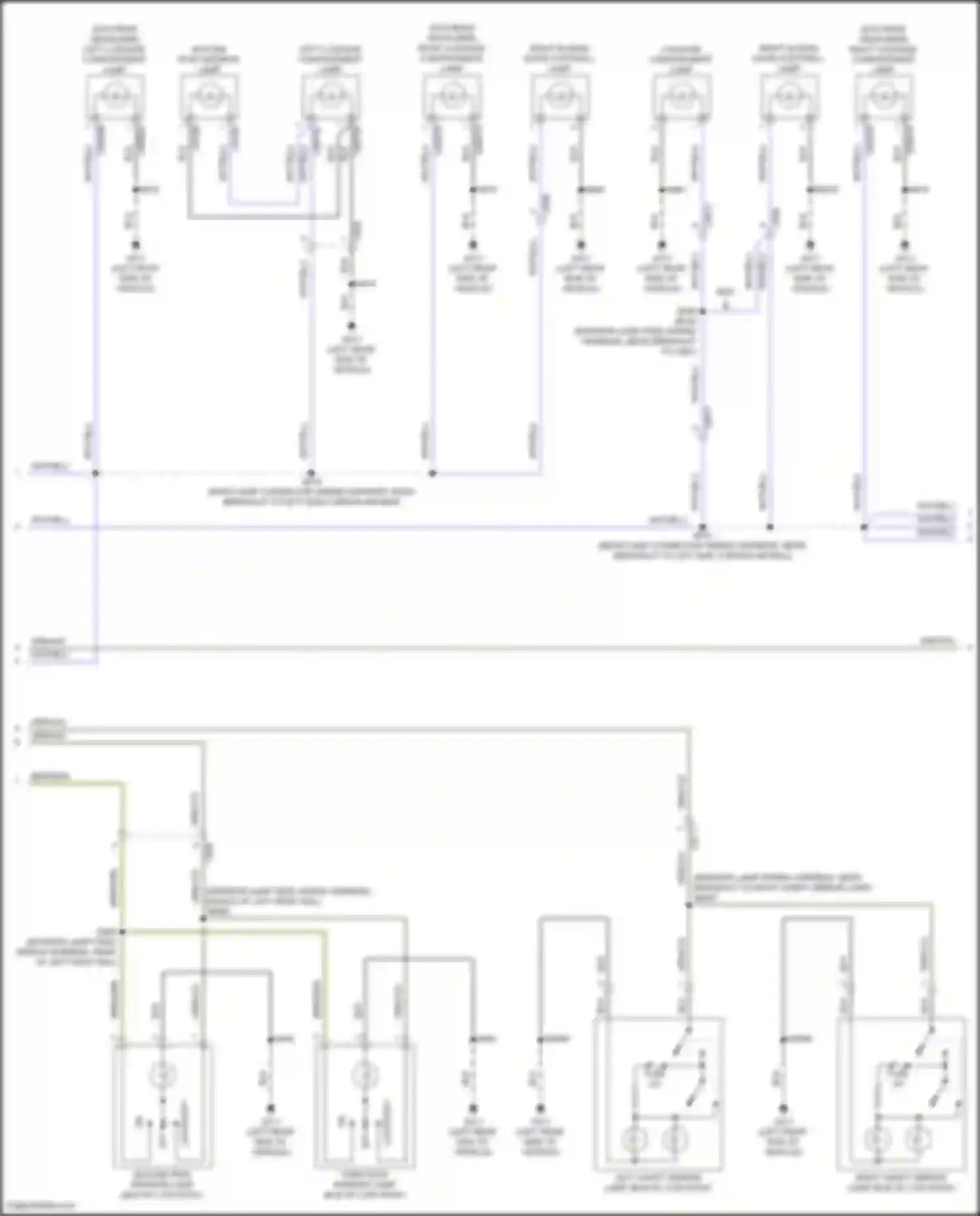 Transit Ford T8 (2023-2024): Courtesy lamps circuit (2 of 4)