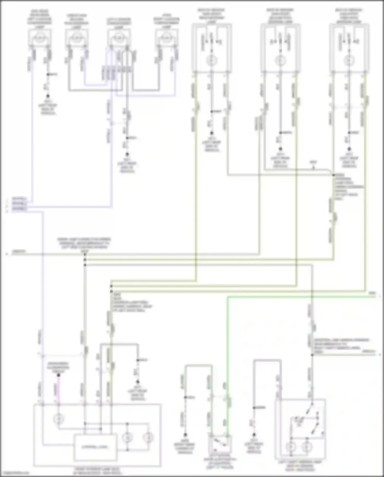 Transit Ford T8 (2023-2024): Courtesy lamps circuit (3 of 4)