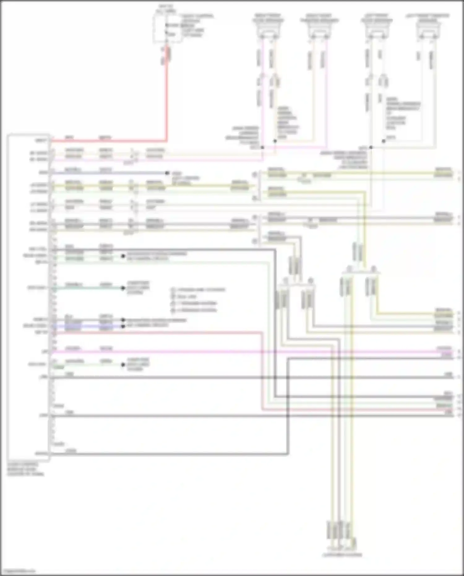 Transit Ford T8 (2023-2024): Navigation circuit, w/o sync (1 of 4)