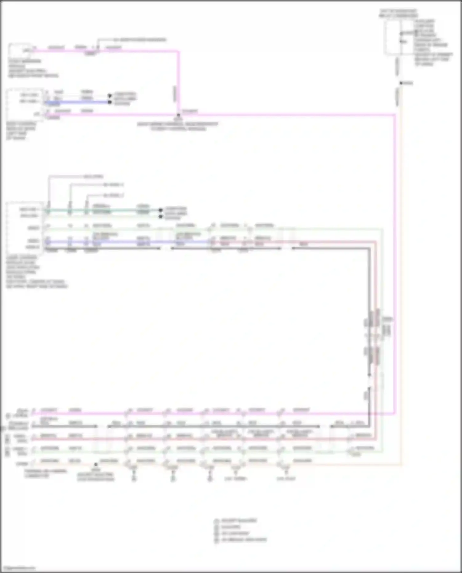Transit Ford T8 (2023-2024): Parking aid camera circuit, chassis cab w/o auto-dimming interior mirror