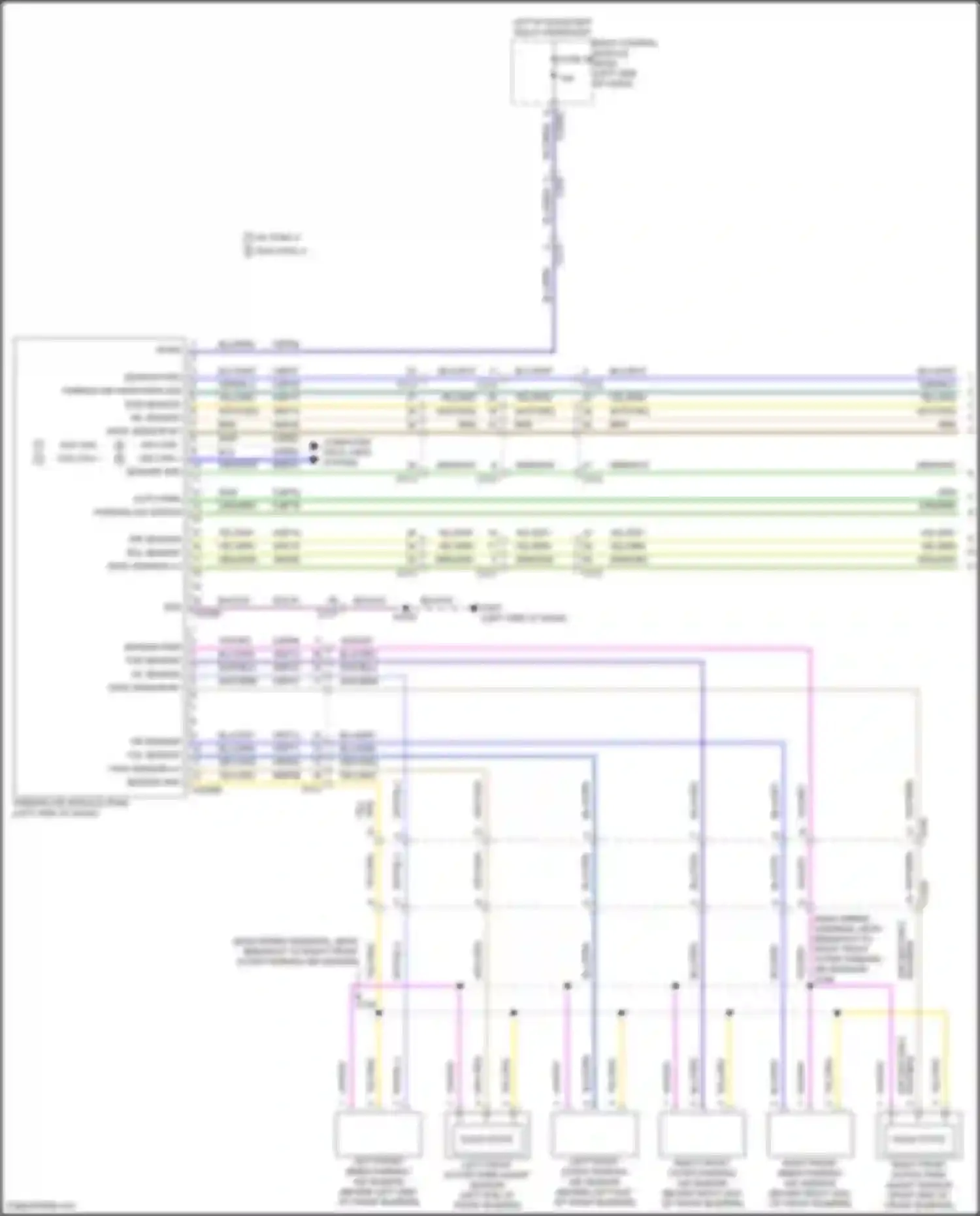 Transit Ford T8 (2023-2024): Parking assistant circuit, early production w/ automated parking aid (1 of 2)
