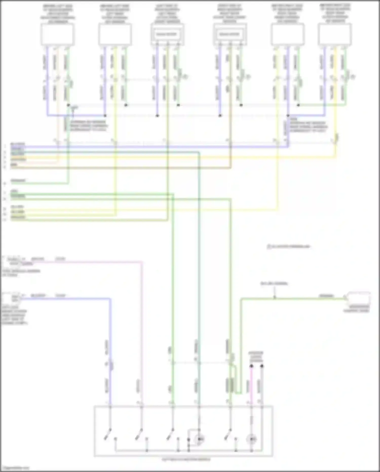 Transit Ford T8 (2023-2024): Parking assistant circuit, early production w/ automated parking aid (2 of 2)
