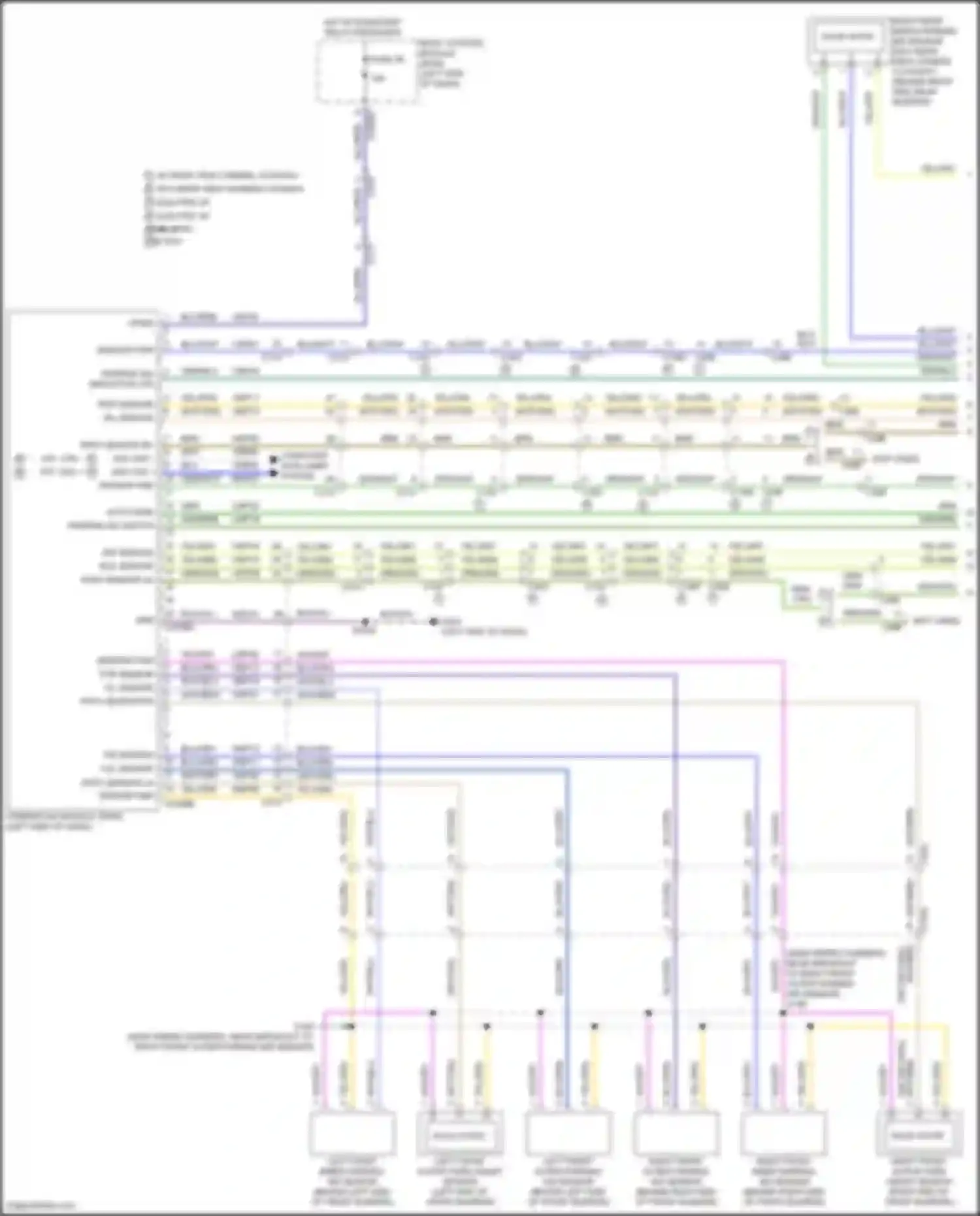Transit Ford T8 (2023-2024): Parking assistant circuit, late production w/ automated parking aid (1 of 2)