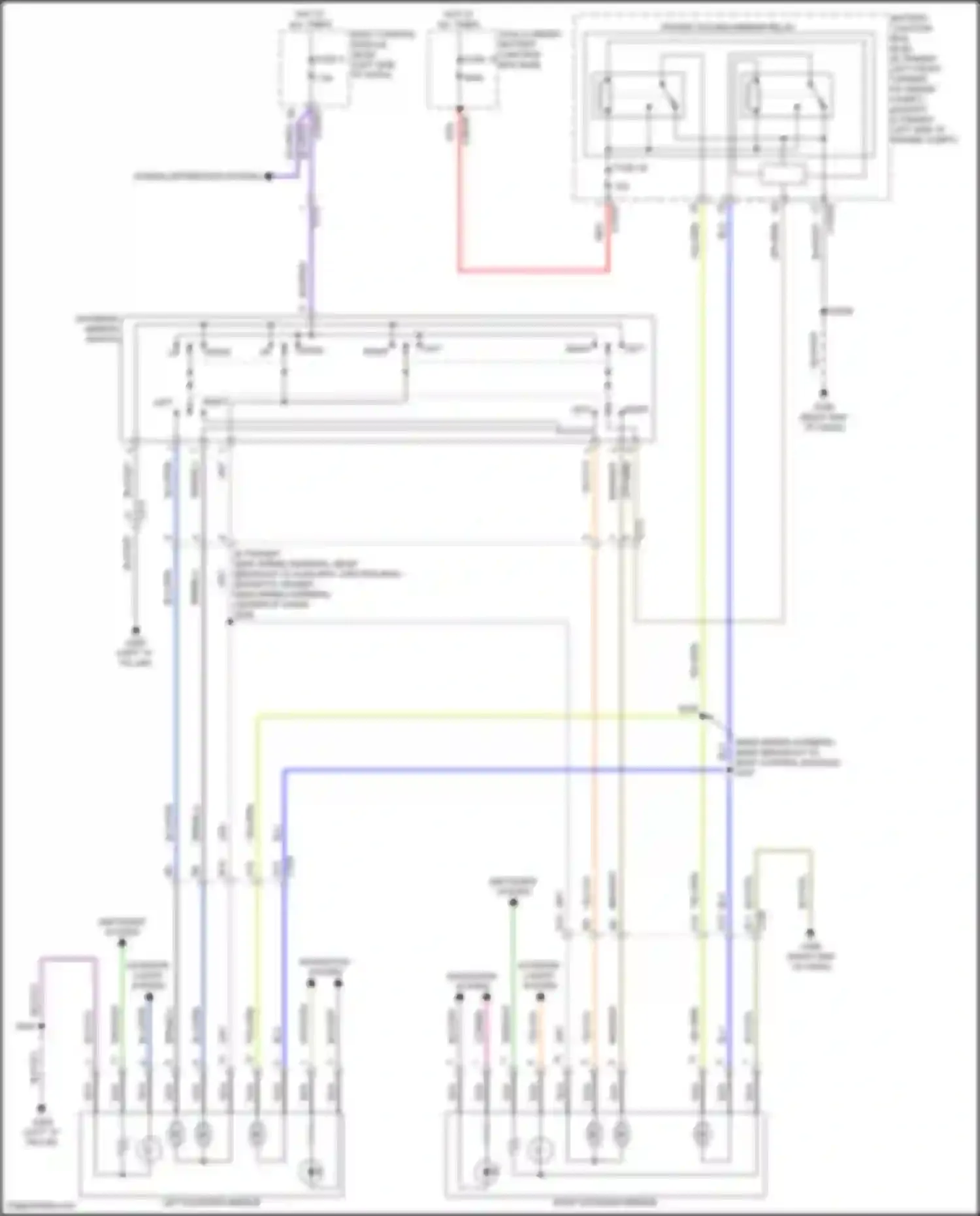Transit Ford T8 (2023-2024): Power mirrors circuit