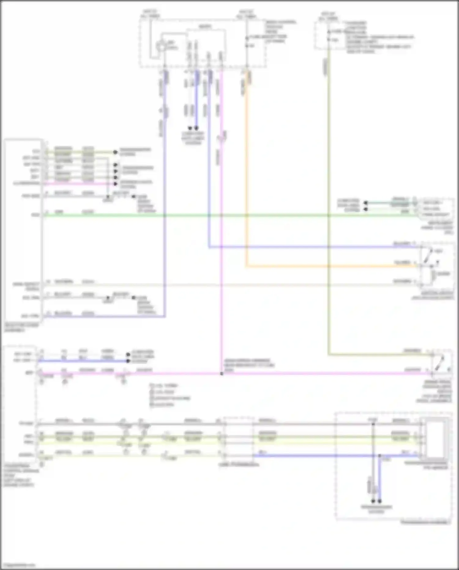 Transit Ford T8 (2023-2024): Shift interlock circuit