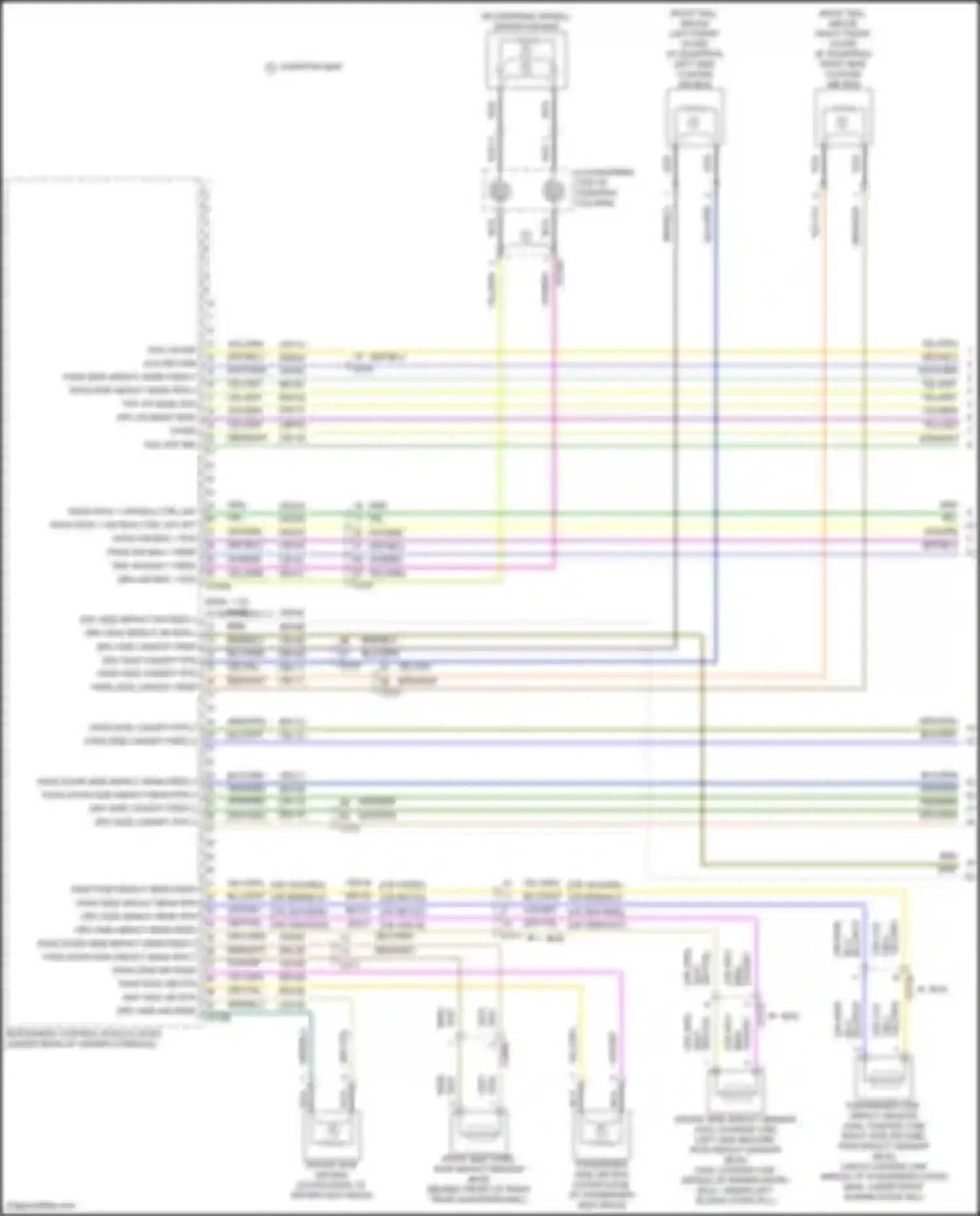 Transit Ford T8 (2023-2024): Supplemental restraints circuit (1 of 3)