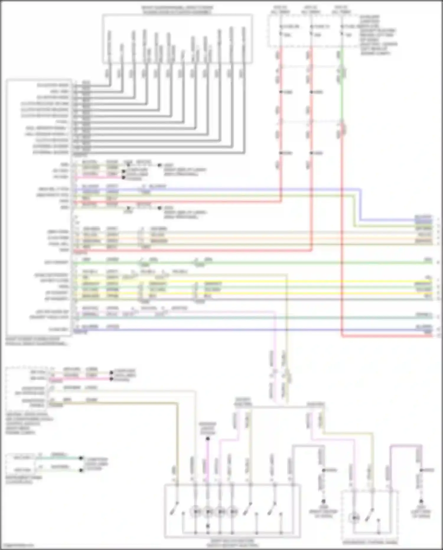 Transit Ford T8 (2023-2024): Power sliding door circuit (1 of 2)
