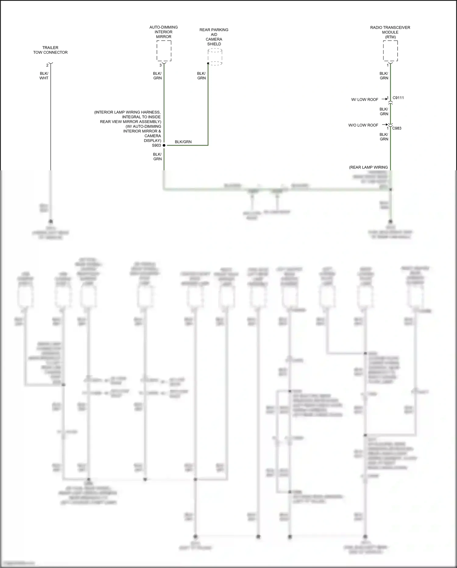 Wiring diagram blk/grn for Ford Transit T8 (2023-2024) (4 of 46)