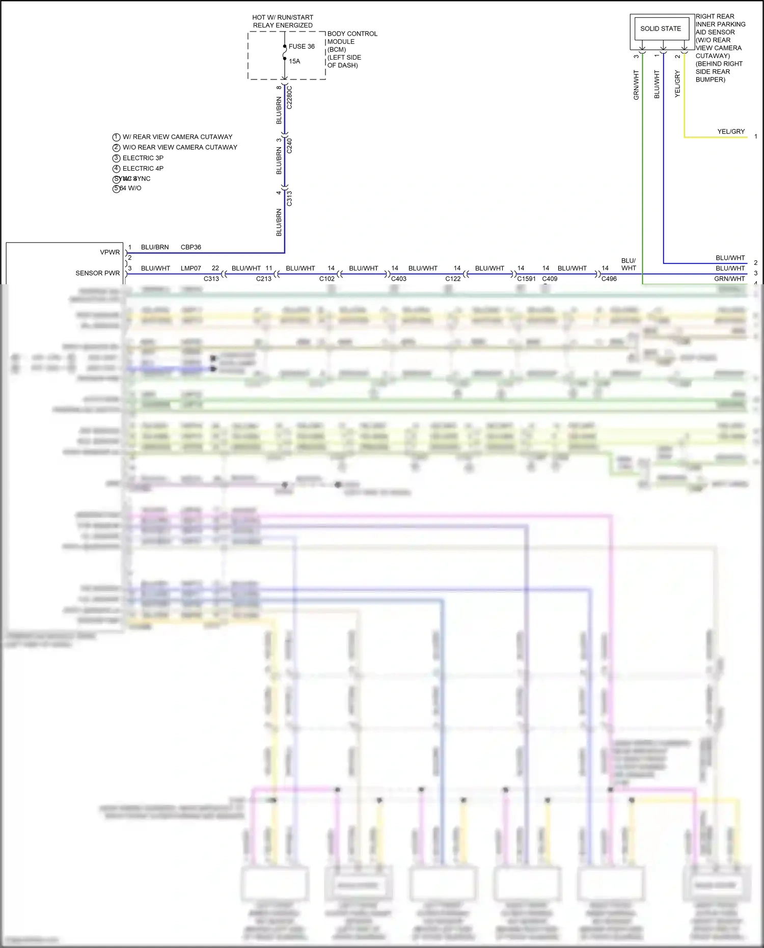 Wiring diagram blu/org for Ford Transit T8 (2023-2024) (6 of 28)