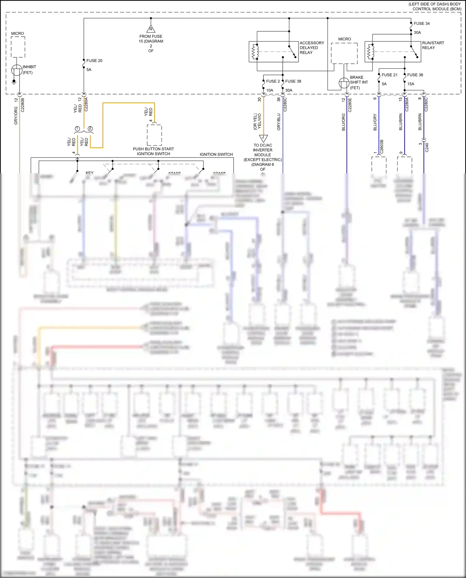 Wiring diagram blu/org for Ford Transit T8 (2023-2024) (12 of 28)