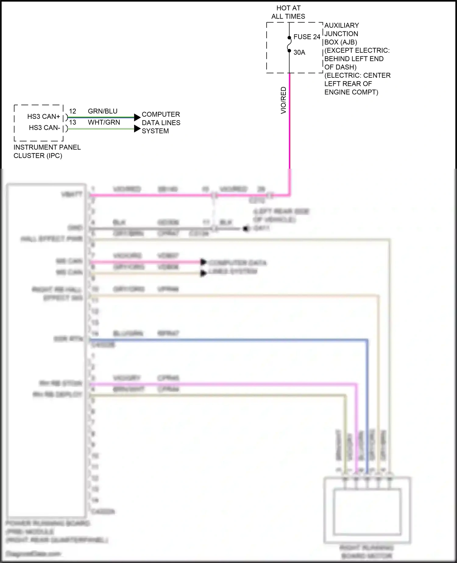Wiring diagram computer data lines system for Ford Transit T8 (2023-2024) (60 of 93)