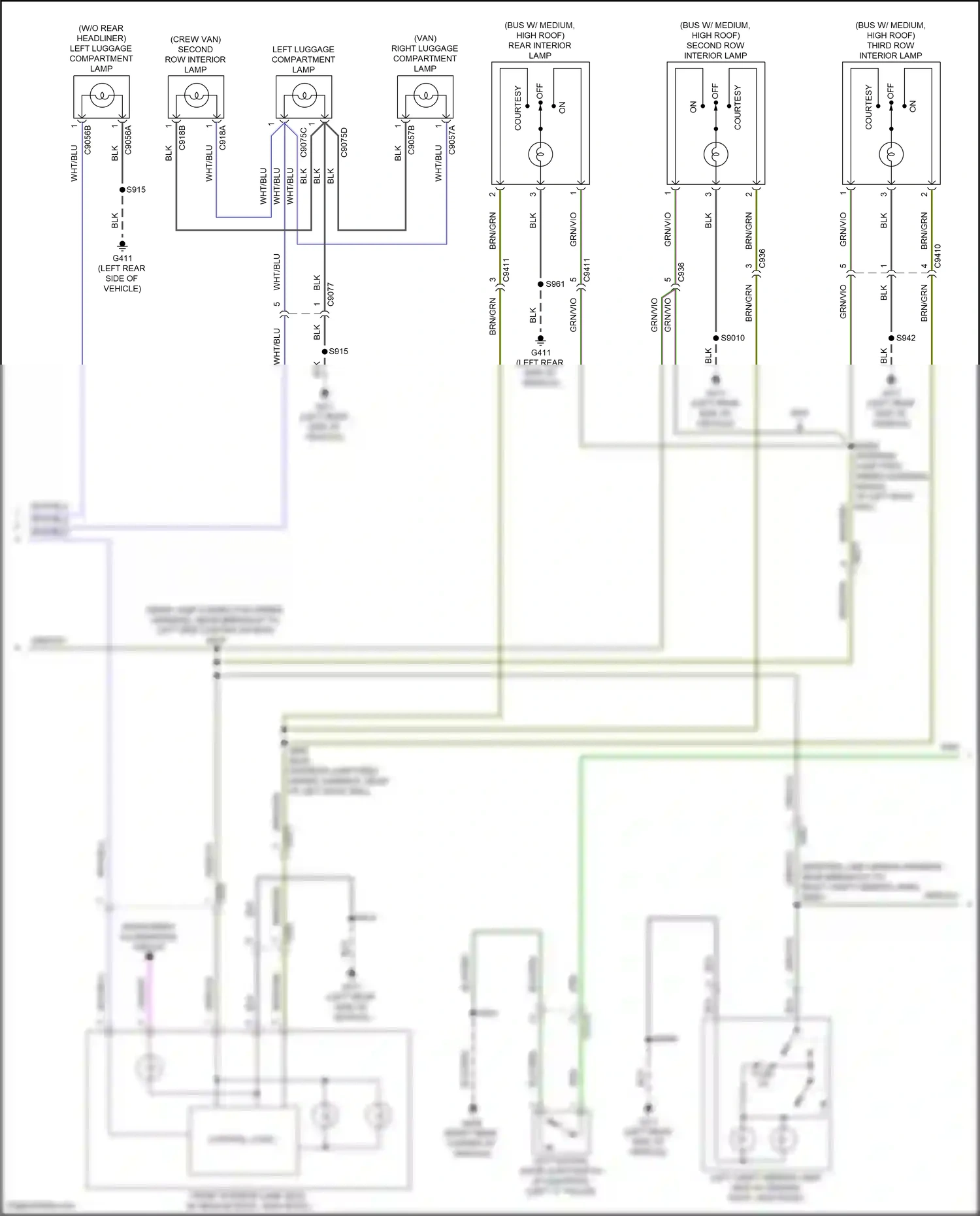 Wiring diagram control logic for Ford Transit T8 (2023-2024) (2 of 2)
