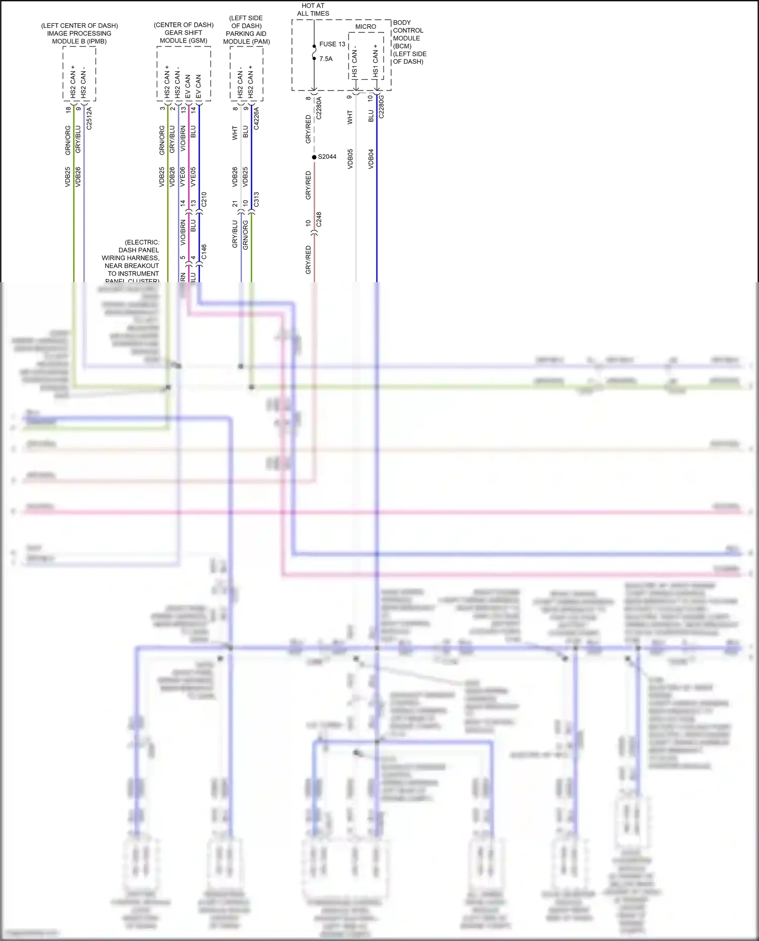 Wiring diagram dc/ac inverter module for Ford Transit T8 (2023-2024) (1 of 14)