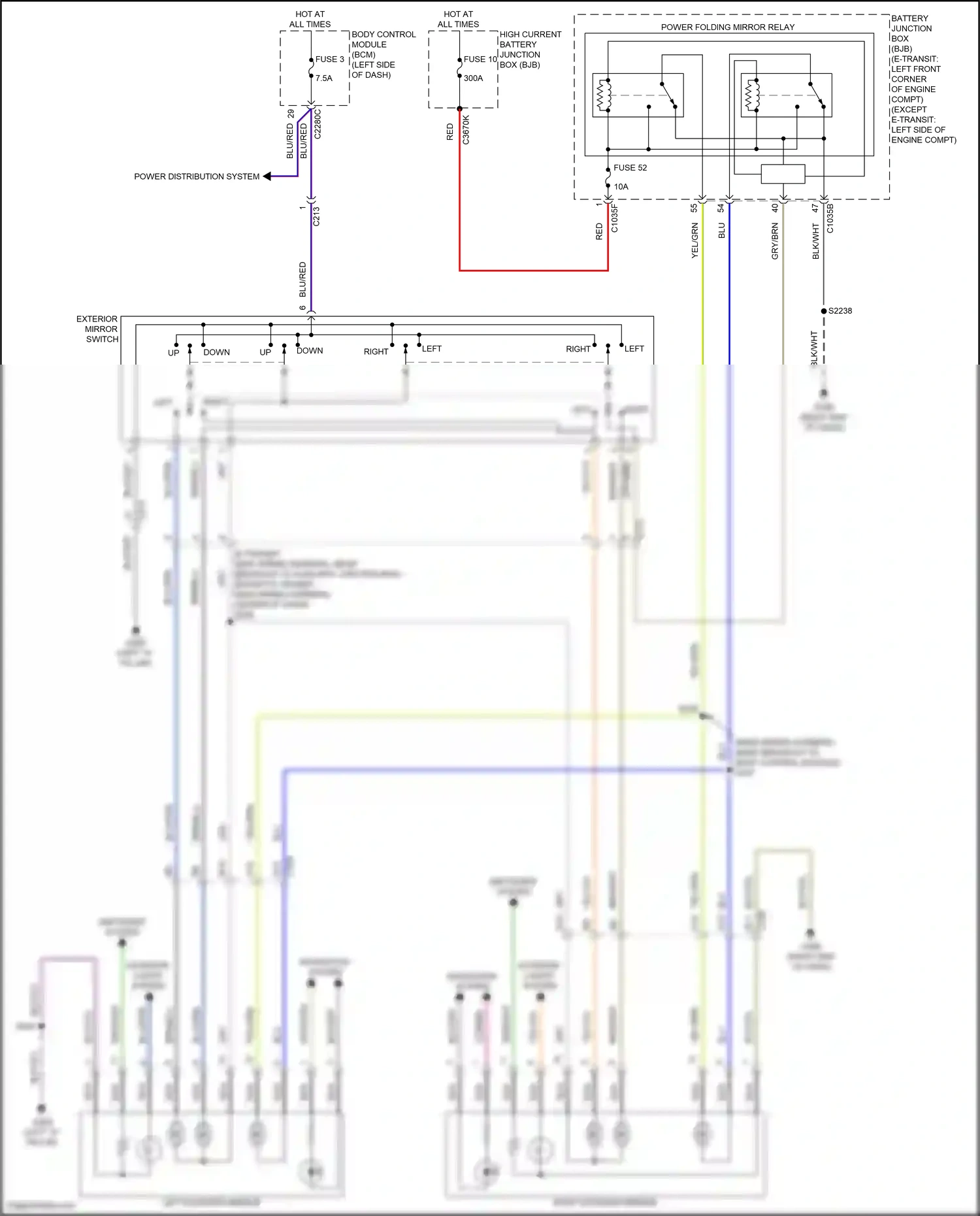 Wiring diagram down up for Ford Transit T8 (2023-2024) (2 of 2)