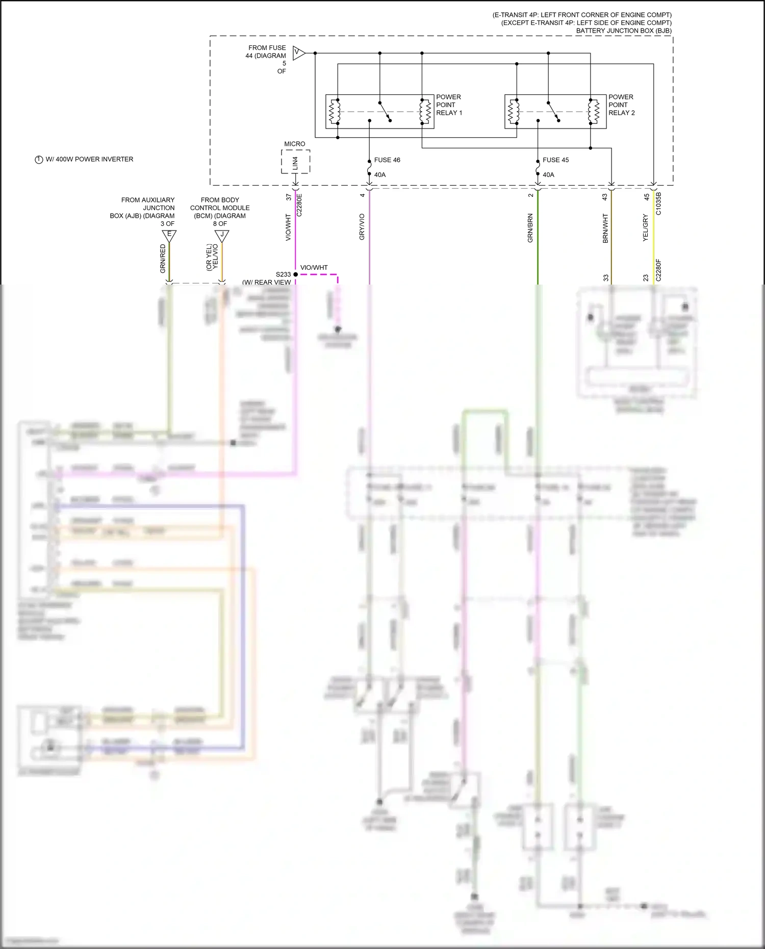 Wiring diagram except electric for Ford Transit T8 (2023-2024) (25 of 26)